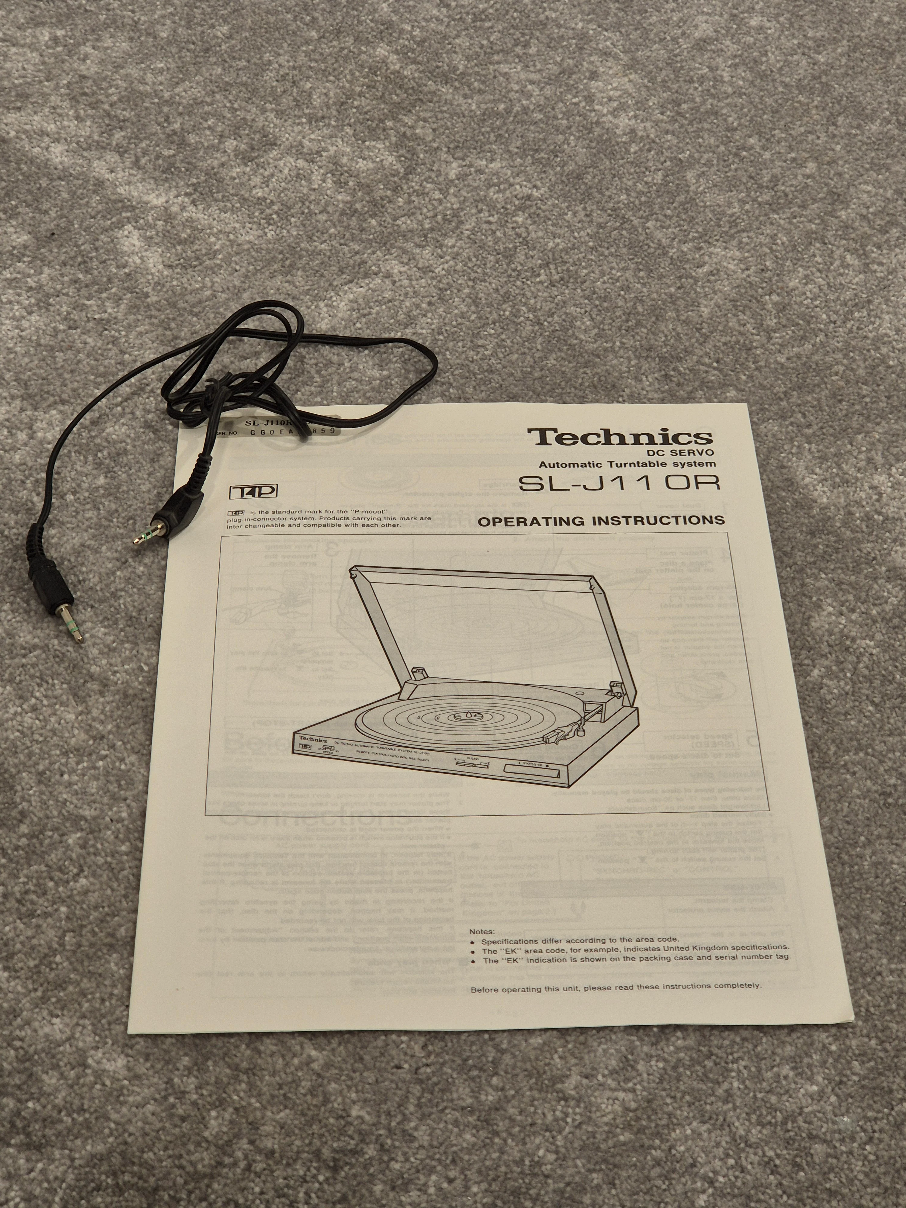 Technics SL-J110R - Servo Automatic Turntable - Good - Image 12