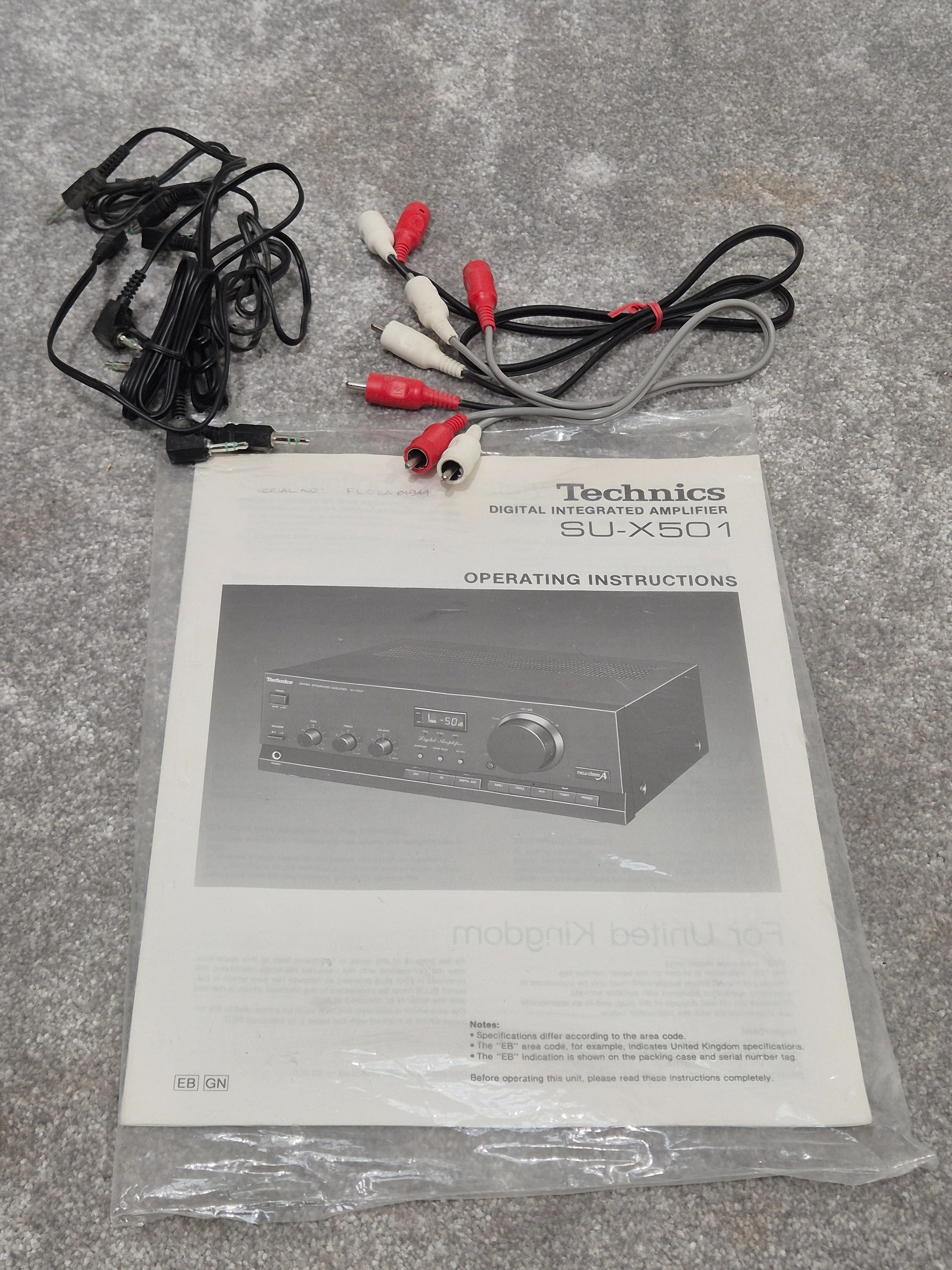 Technics SU-X501 - Integrated Amplifier (Spares or Repairs) - Image 11