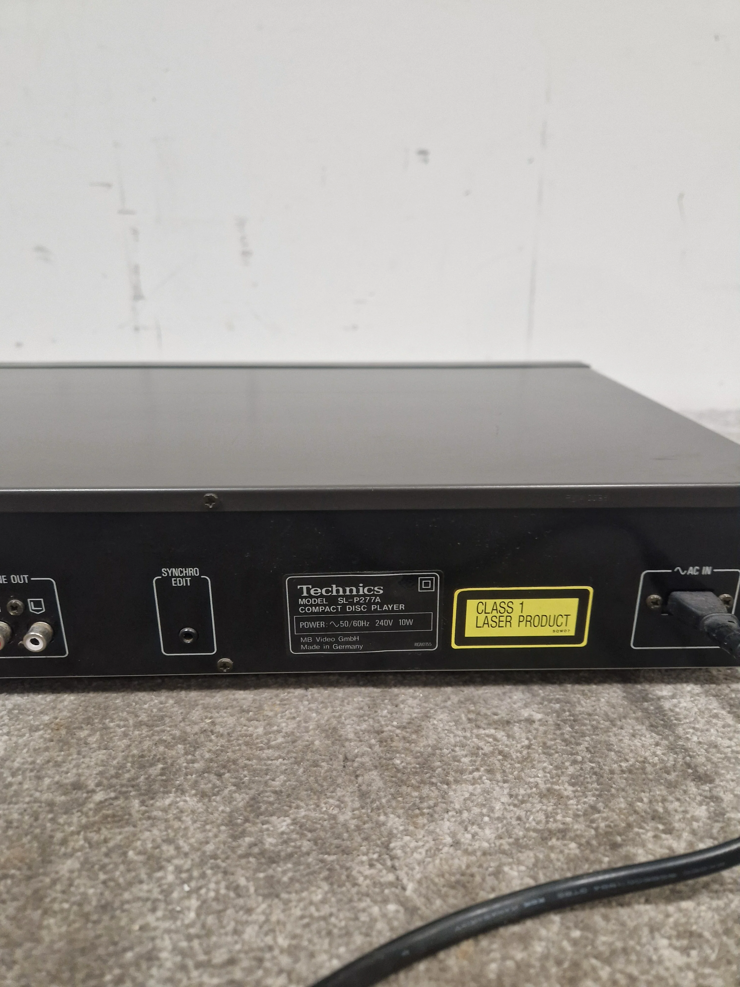 Technics SL-P277A CD Player - Precision Audio - Very Good w/ Power Supply - Image 10