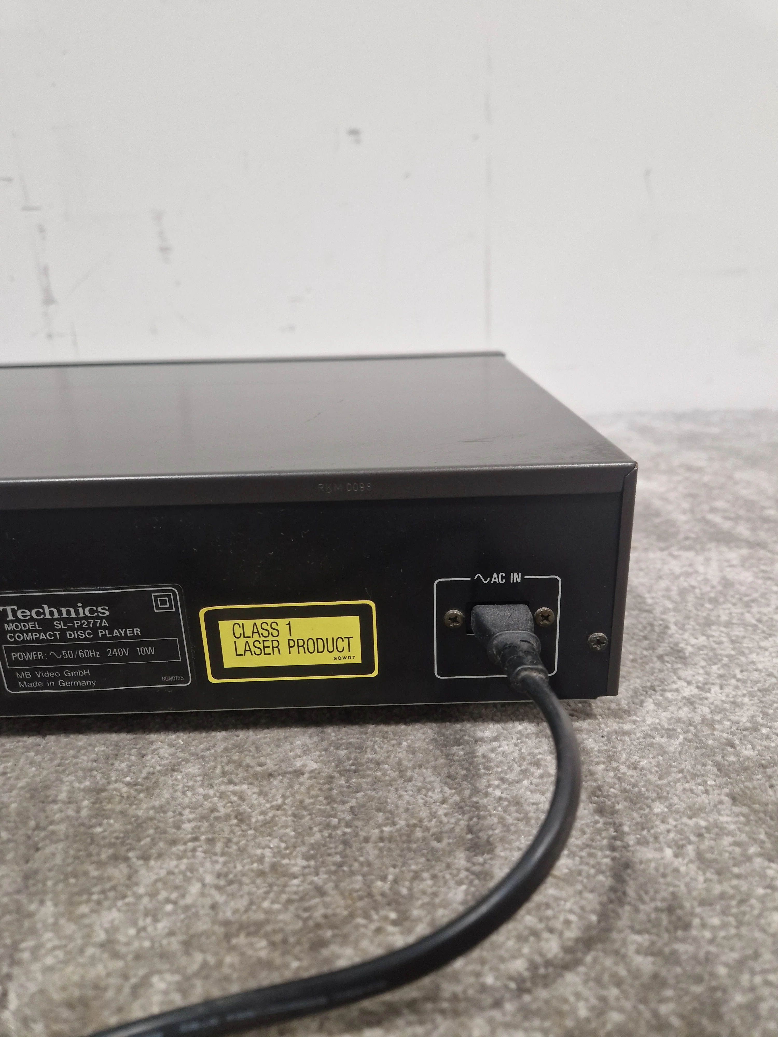 Technics SL-P277A CD Player - Precision Audio - Very Good w/ Power Supply - Image 5