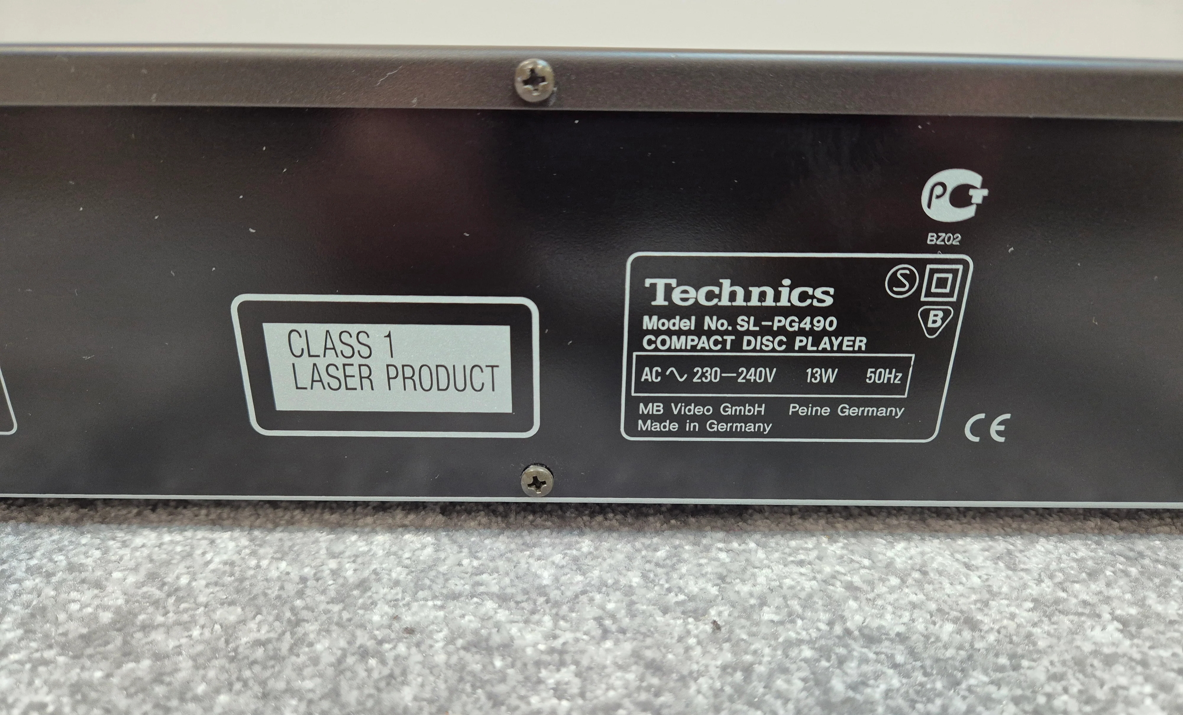 Technics SL-PG490 CD Player - Black - Stereo Hi-Fi CD Player - Image 5