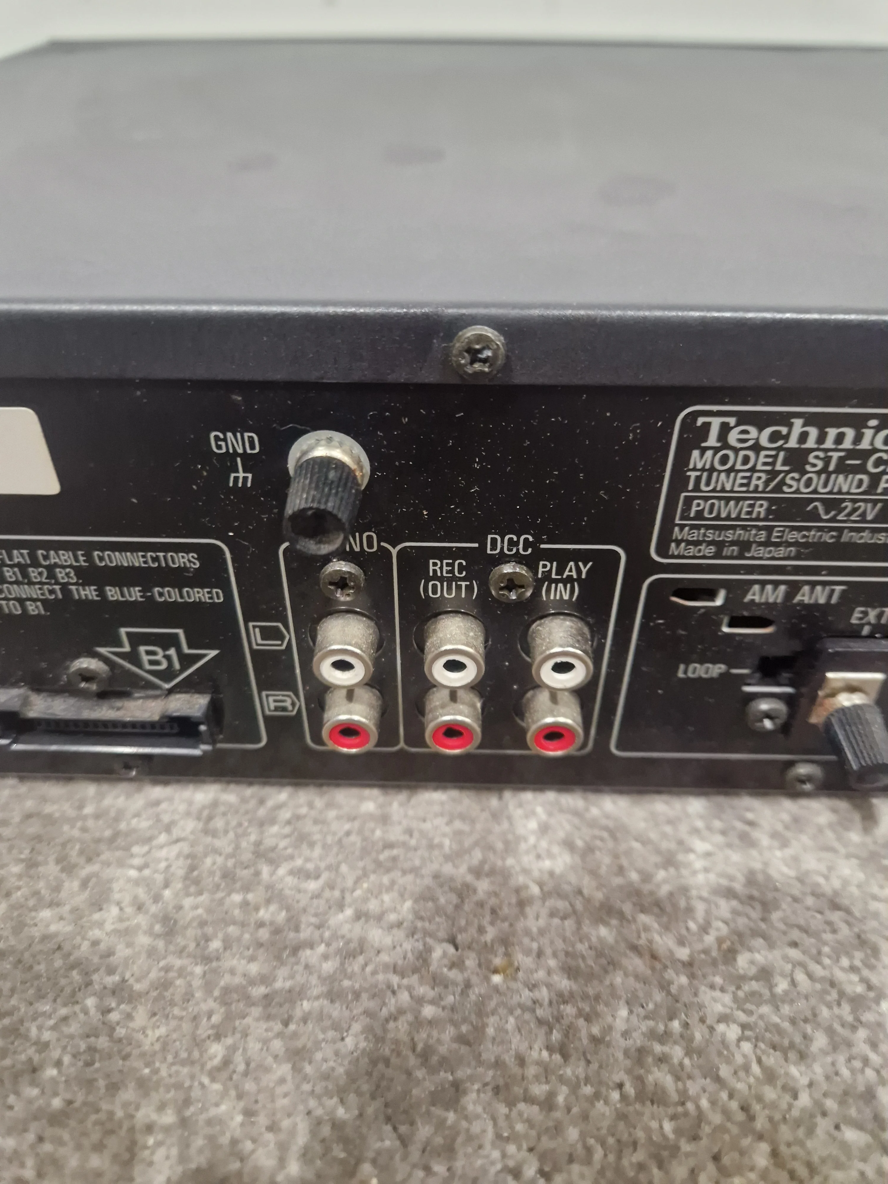 Technics ST-CH505B Tuner/Sound processor black - Spares or Repair - Image 7