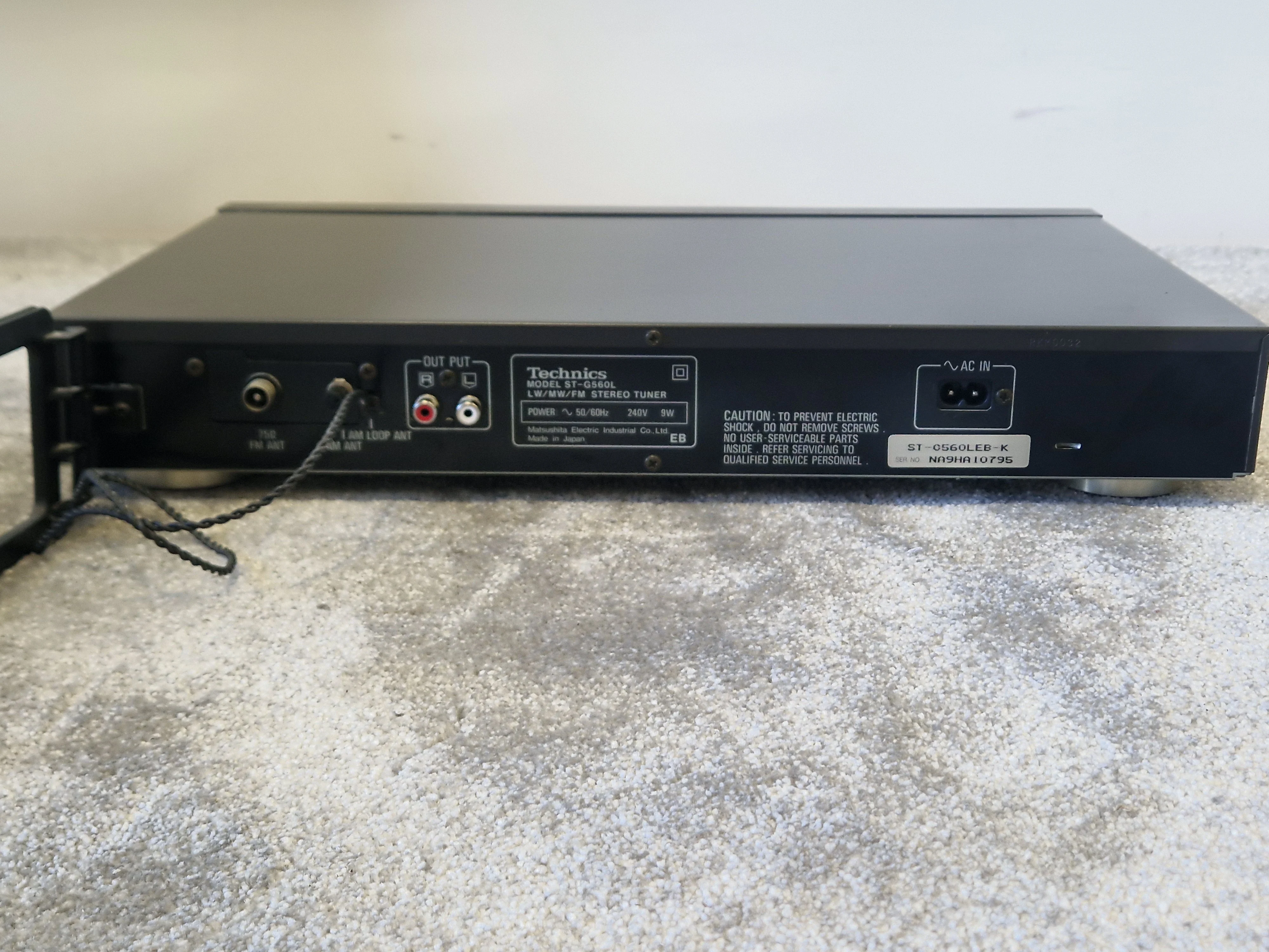 Technics ST-G560L Quartz Synthesizer LW/MW/FM Stereo Tuner – Digital Display - Excellent - Image 4