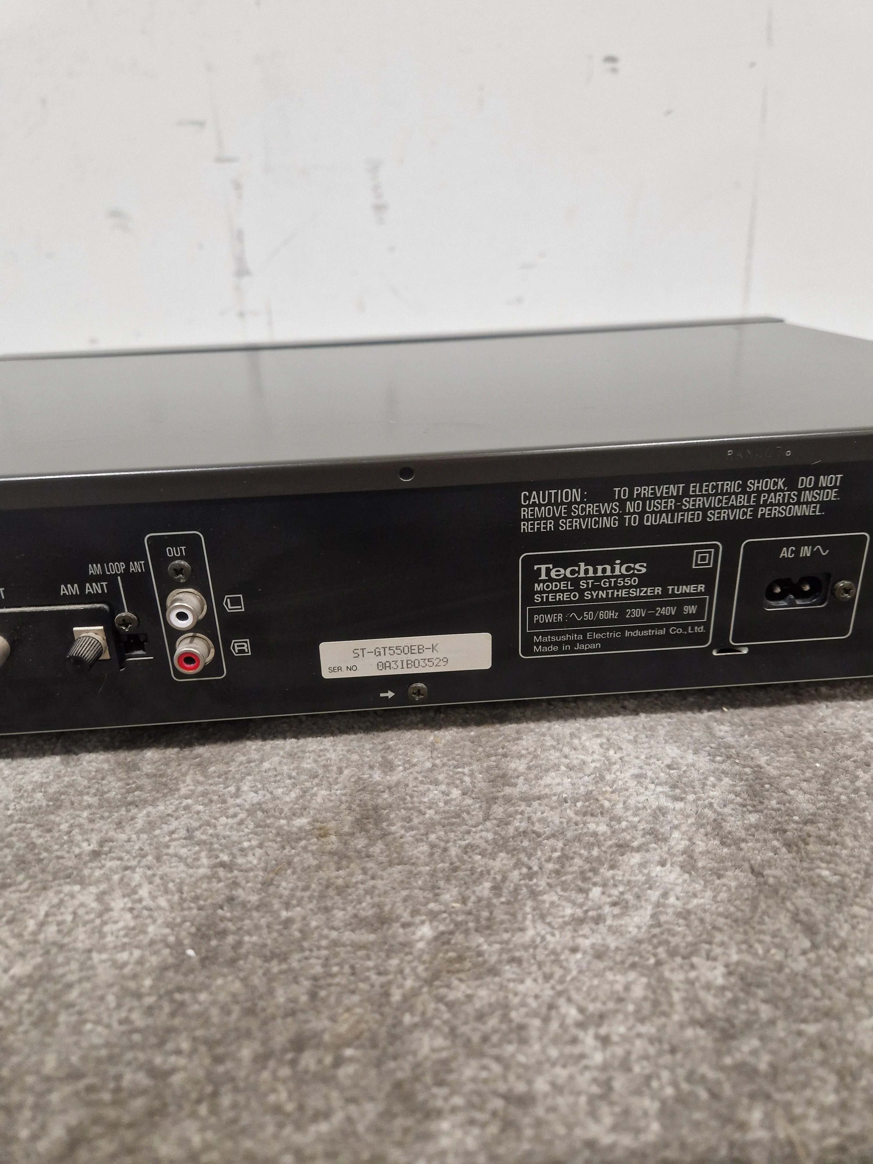 Technics ST-GT550 Tuner - High Sensitivity - Excellent w/ Power Supply - Image 9