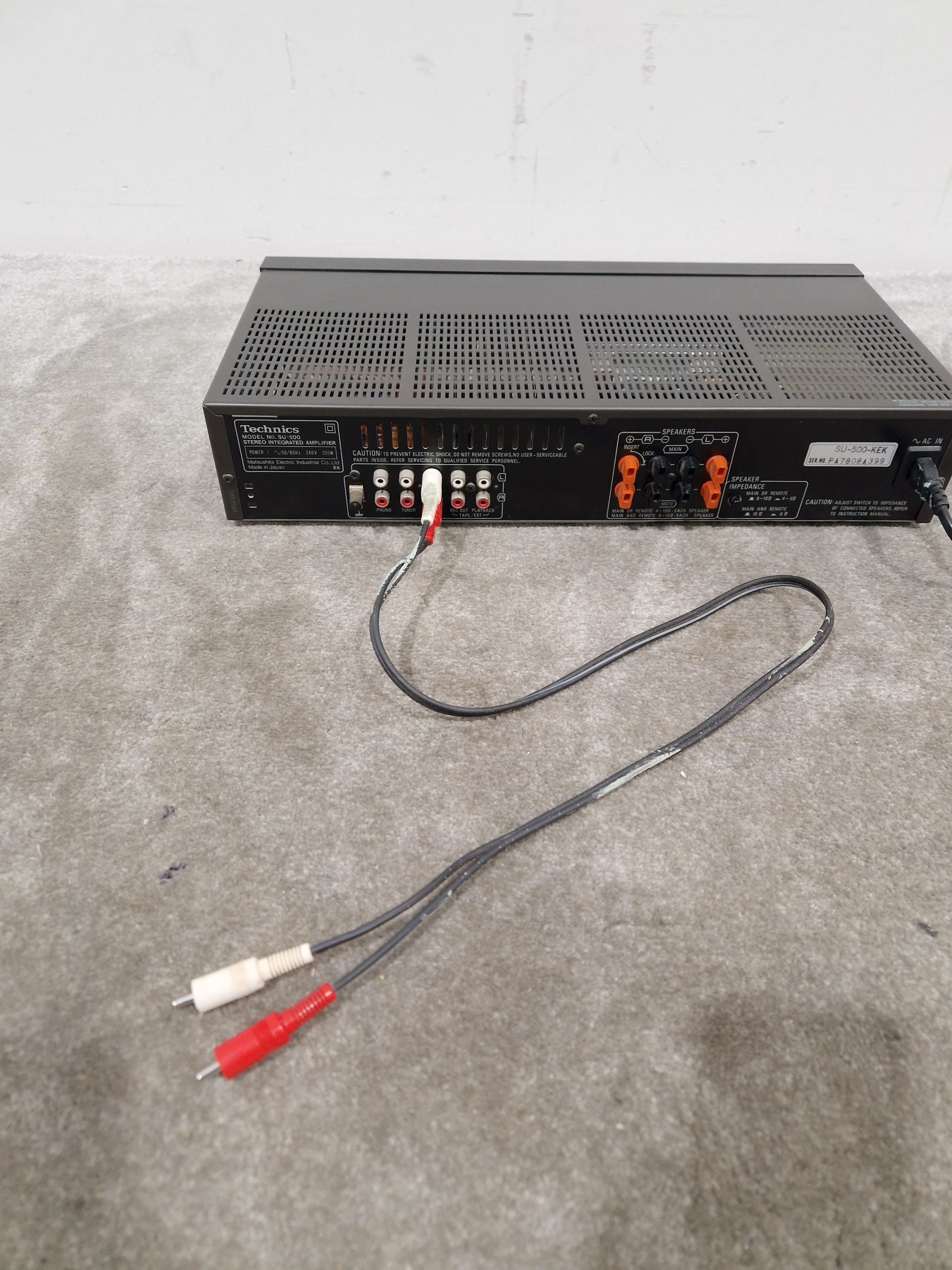 Technics SU-500 - Stereo Integrated Amplifier - Excellent - Image 17