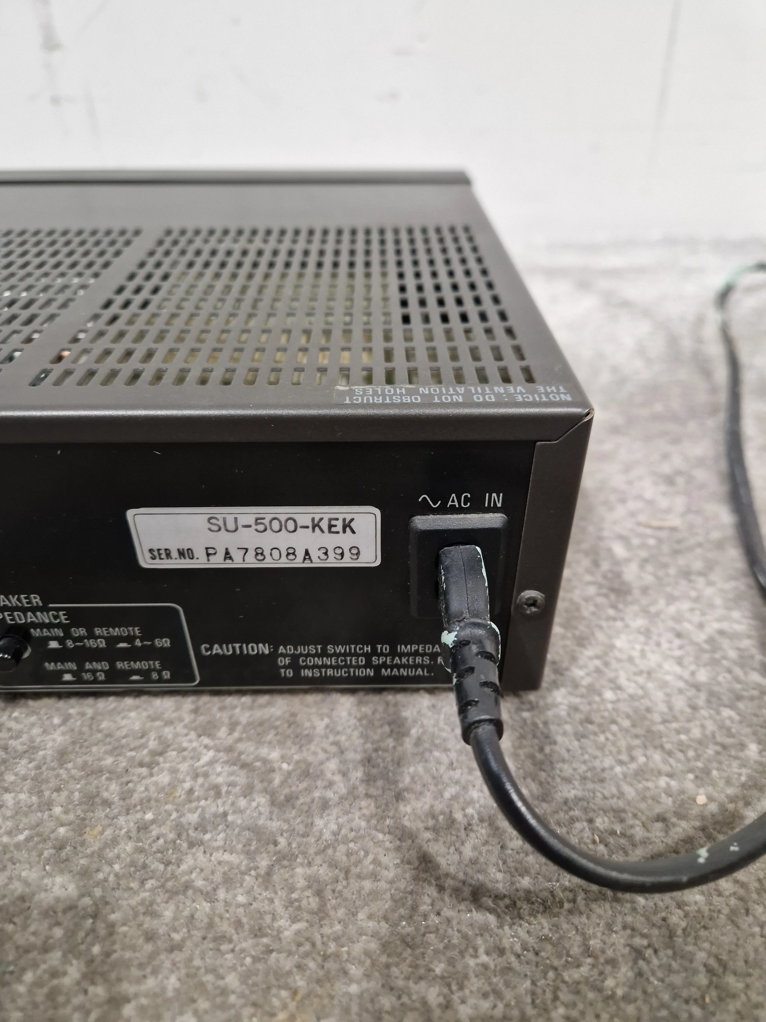 Technics SU-500 - Stereo Integrated Amplifier - Excellent - Image 4