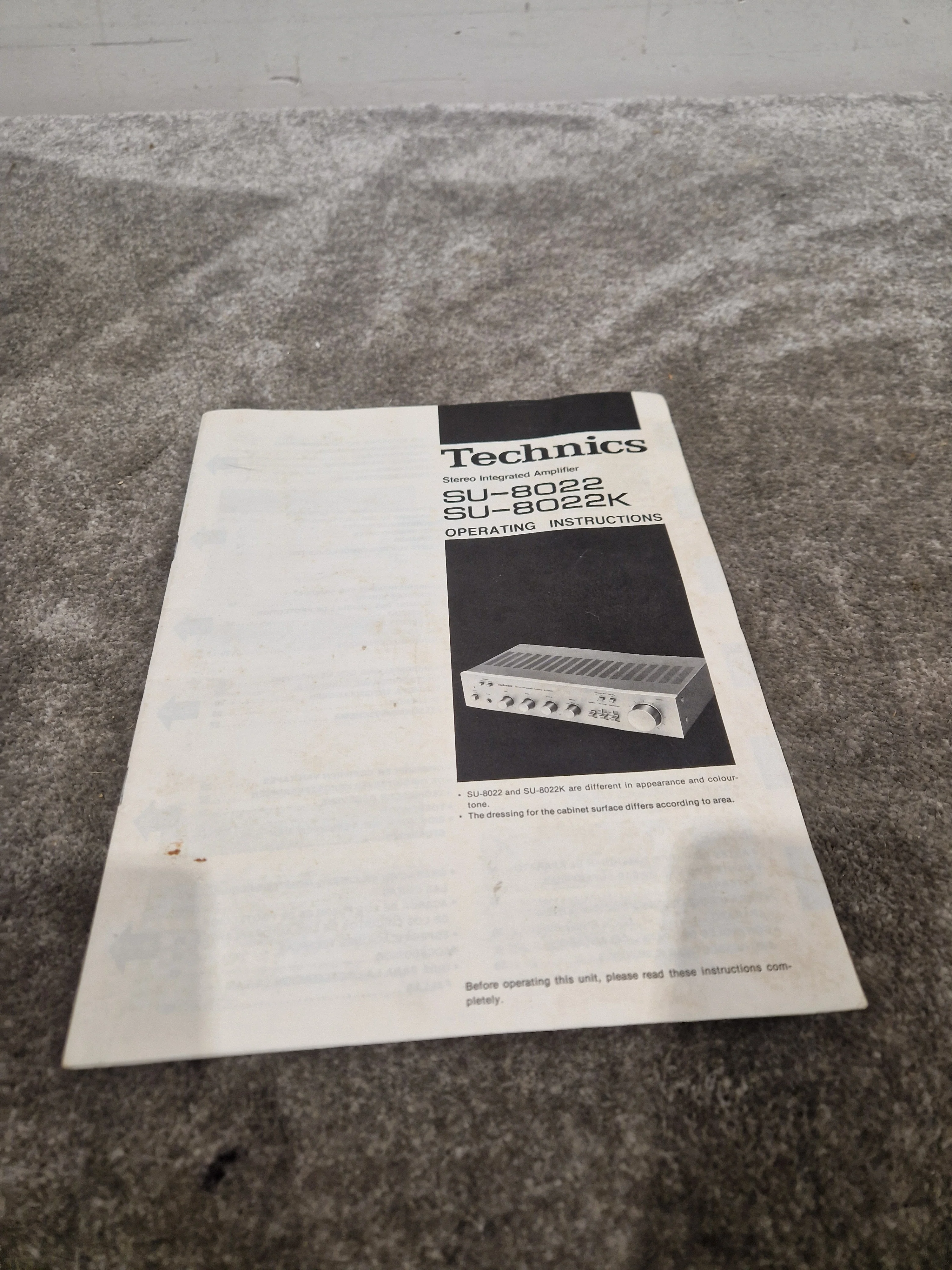 Technics SU-8022 Amplifier - High-Fidelity Sound - Excellent w/ Original Box & Power Cable - Image 16