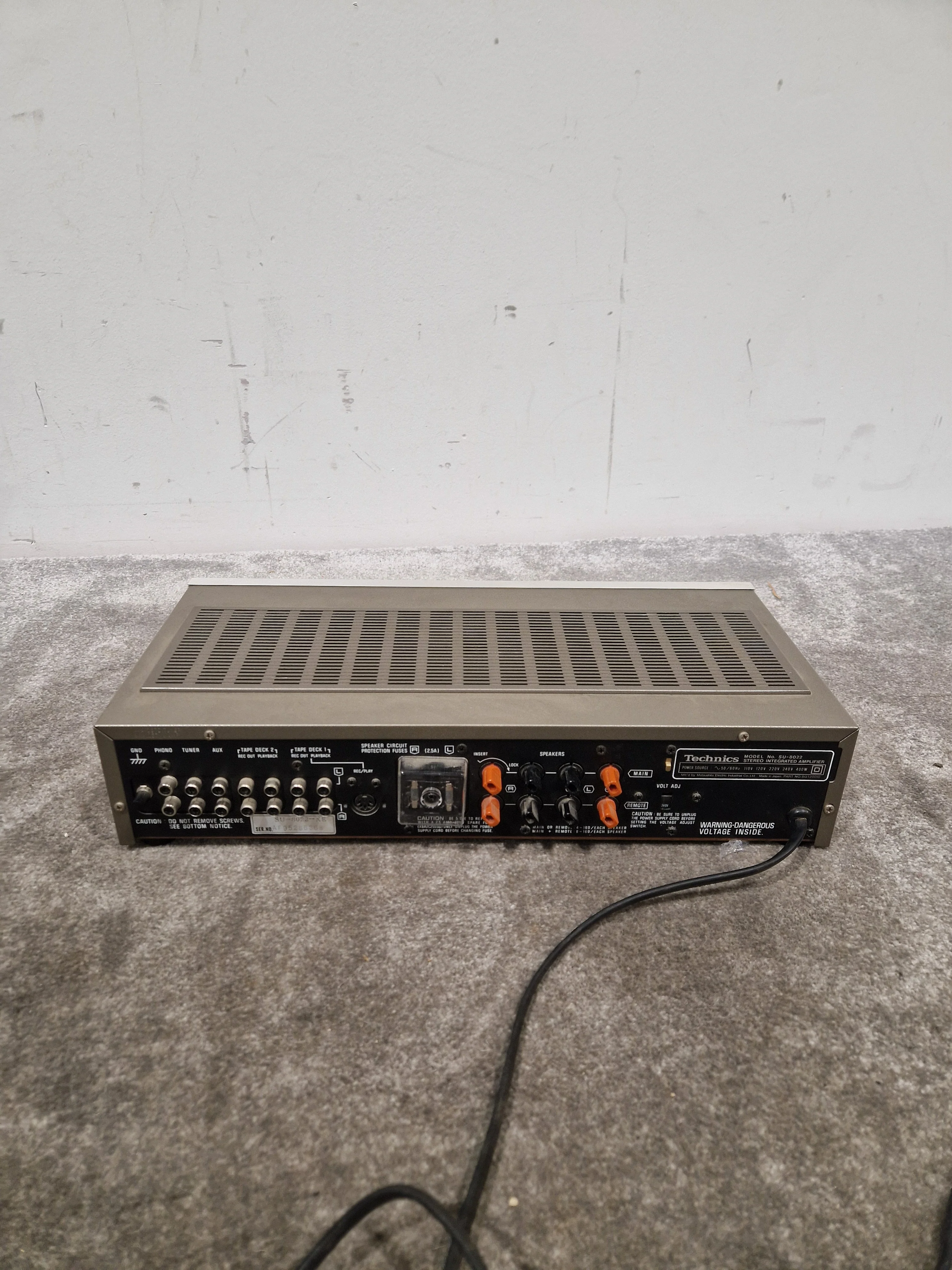 Technics SU-8022 Amplifier - High-Fidelity Sound - Excellent w/ Original Box & Power Cable - Image 8