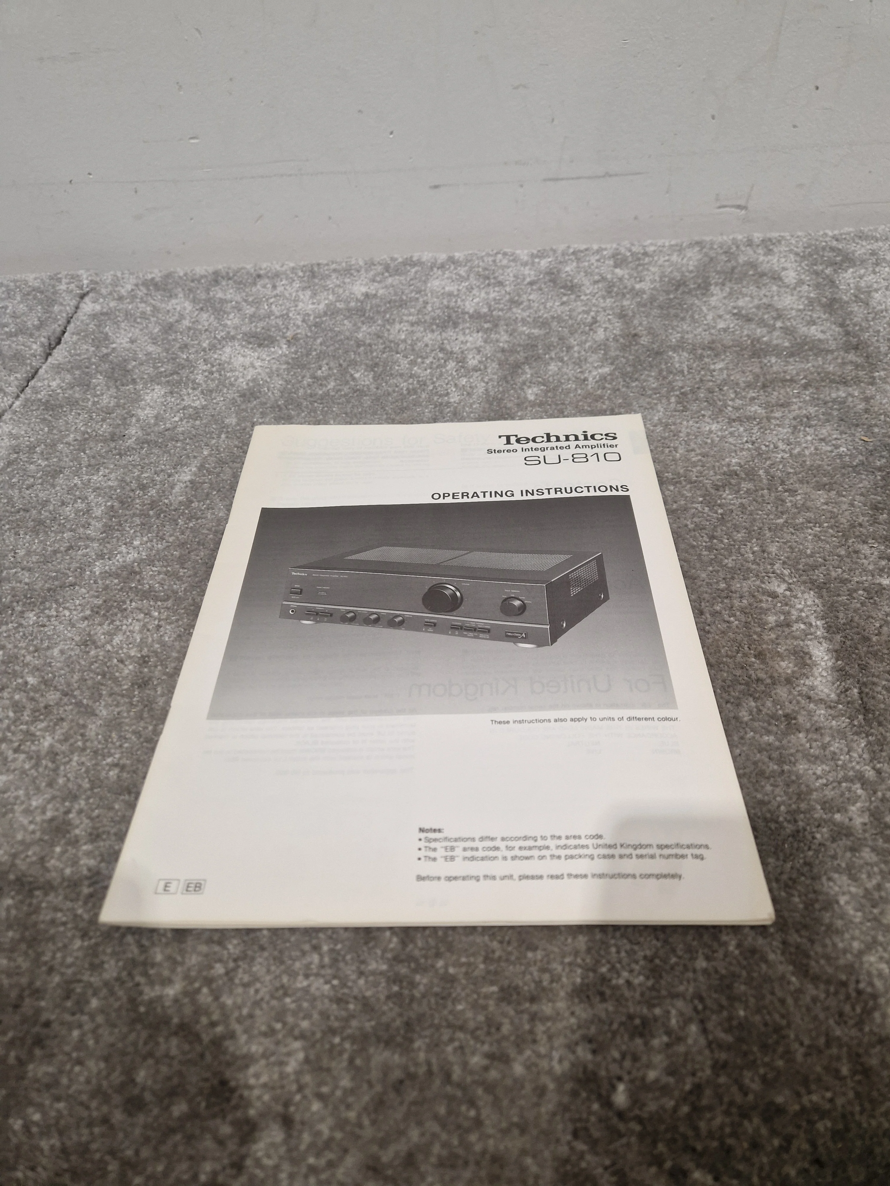 Technics SU-810 Amplifier - Integrated Stereo - Spares or Repair w/ Power Supply - Image 14