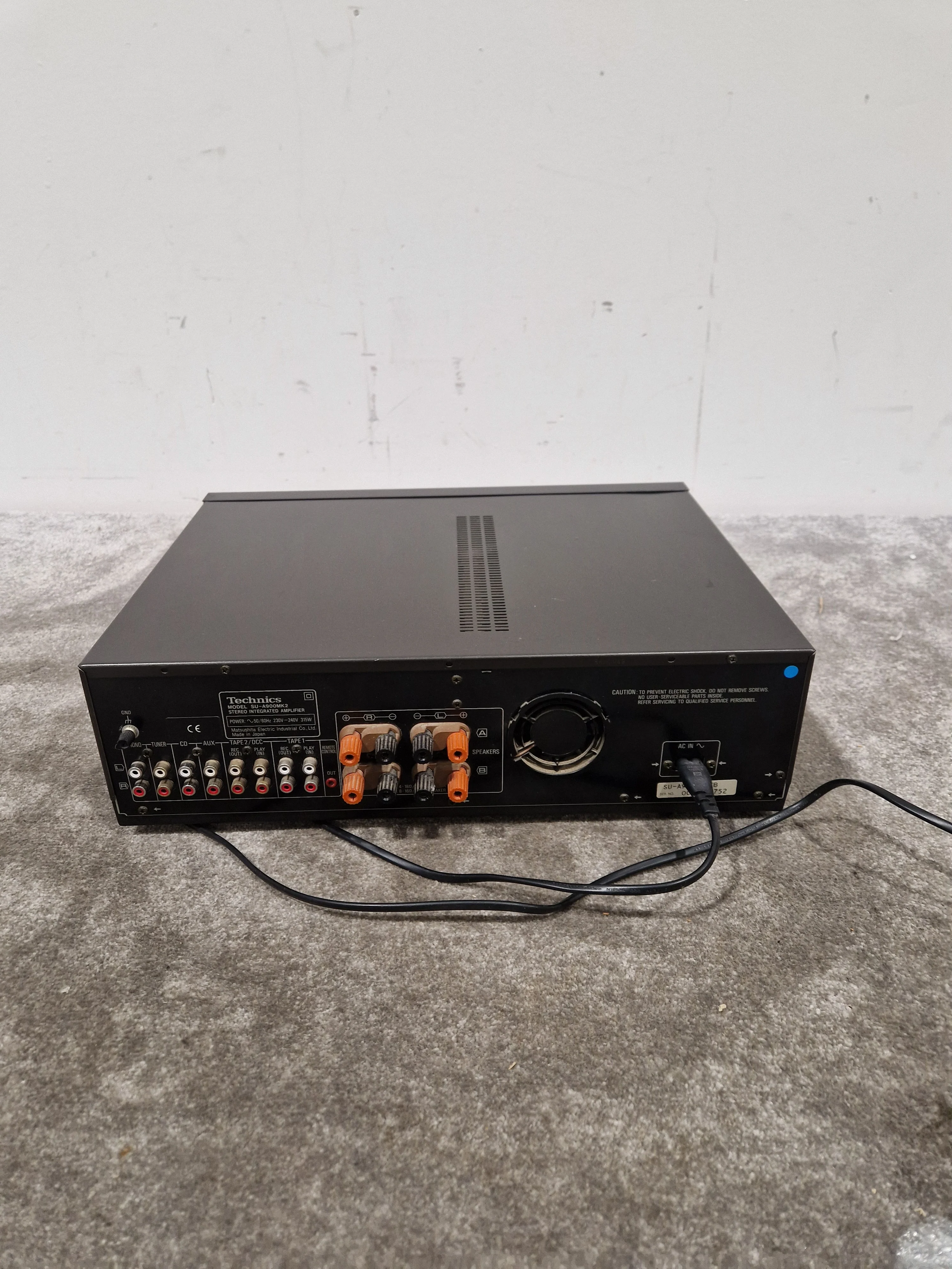 Technics Su-A900mk2 Amplifier - 60W Stereo Output - Very Good w/ Power Supply - Image 5