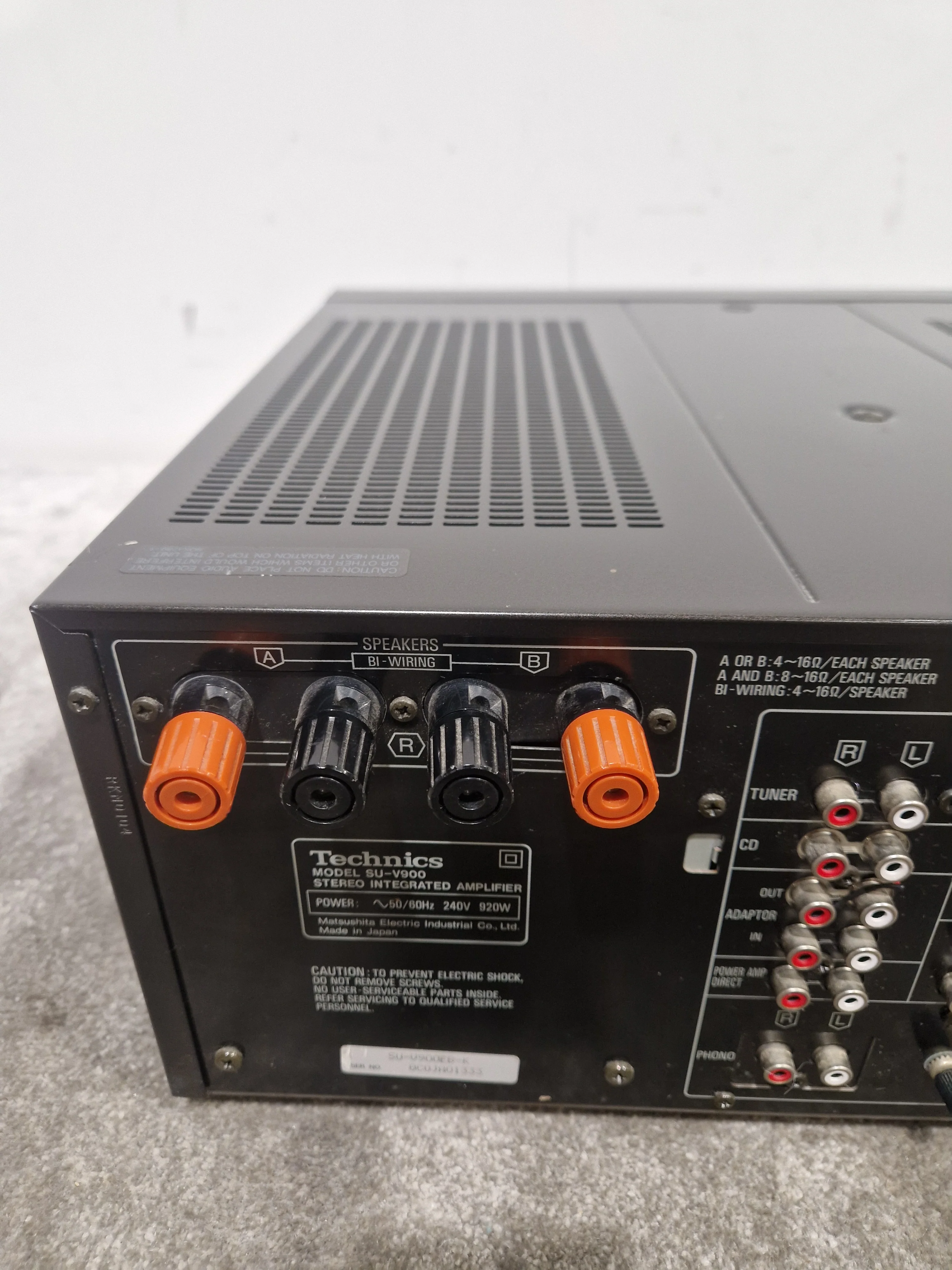 Technics SU-V900 - Stereo Integrated Amplifier - Black - Excellent - Image 14