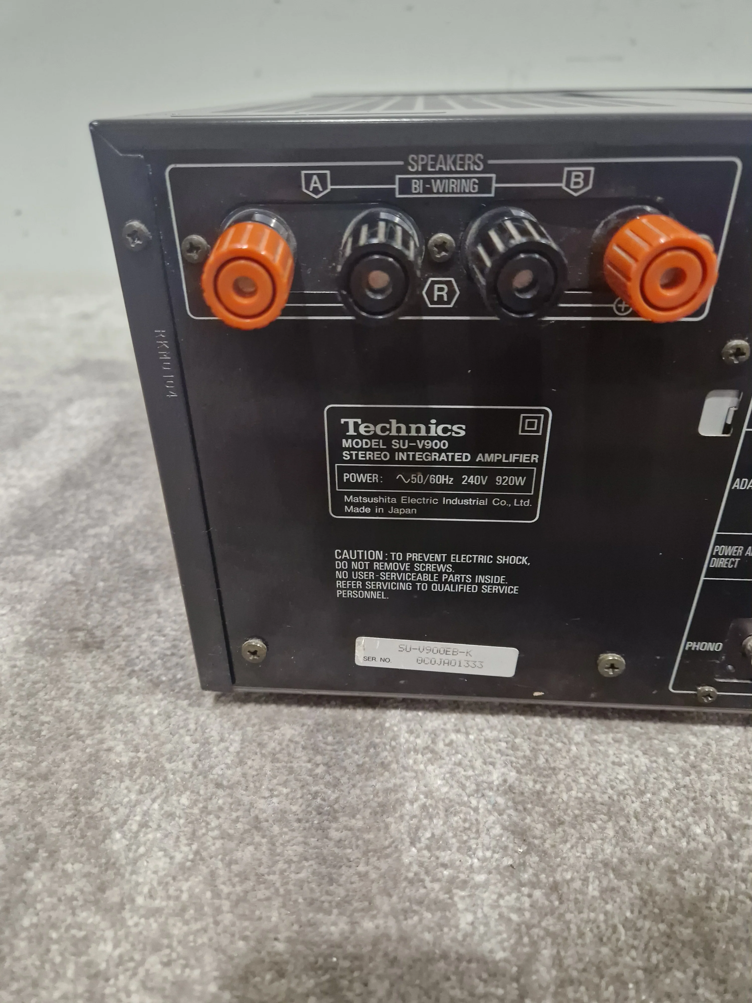 Technics SU-V900 - Stereo Integrated Amplifier - Black - Excellent - Image 17