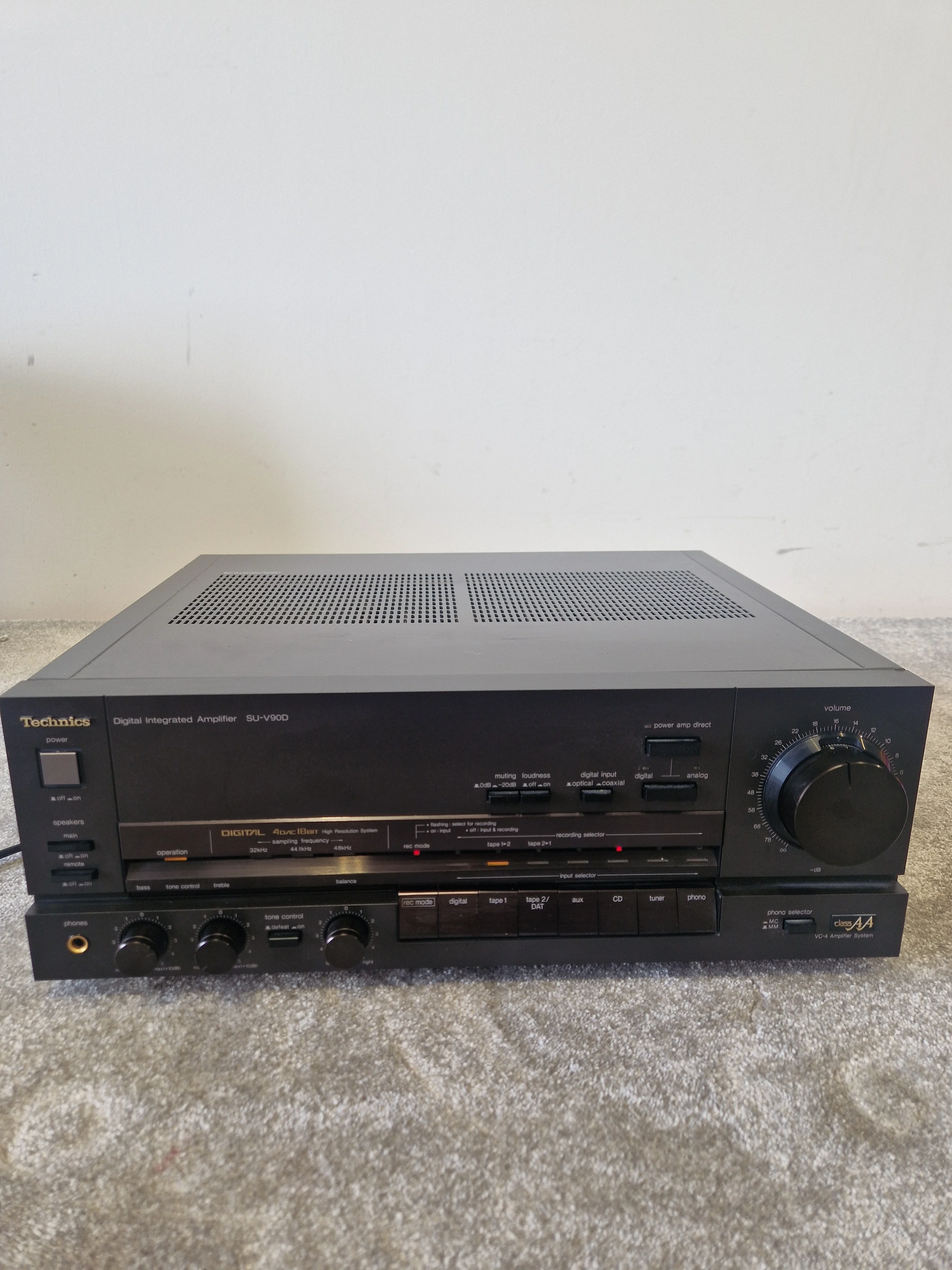 Technics SU-V90D Digital Integrated Amplifier – Class AA, 100W/Channel, Optical - Excellent - Image 4