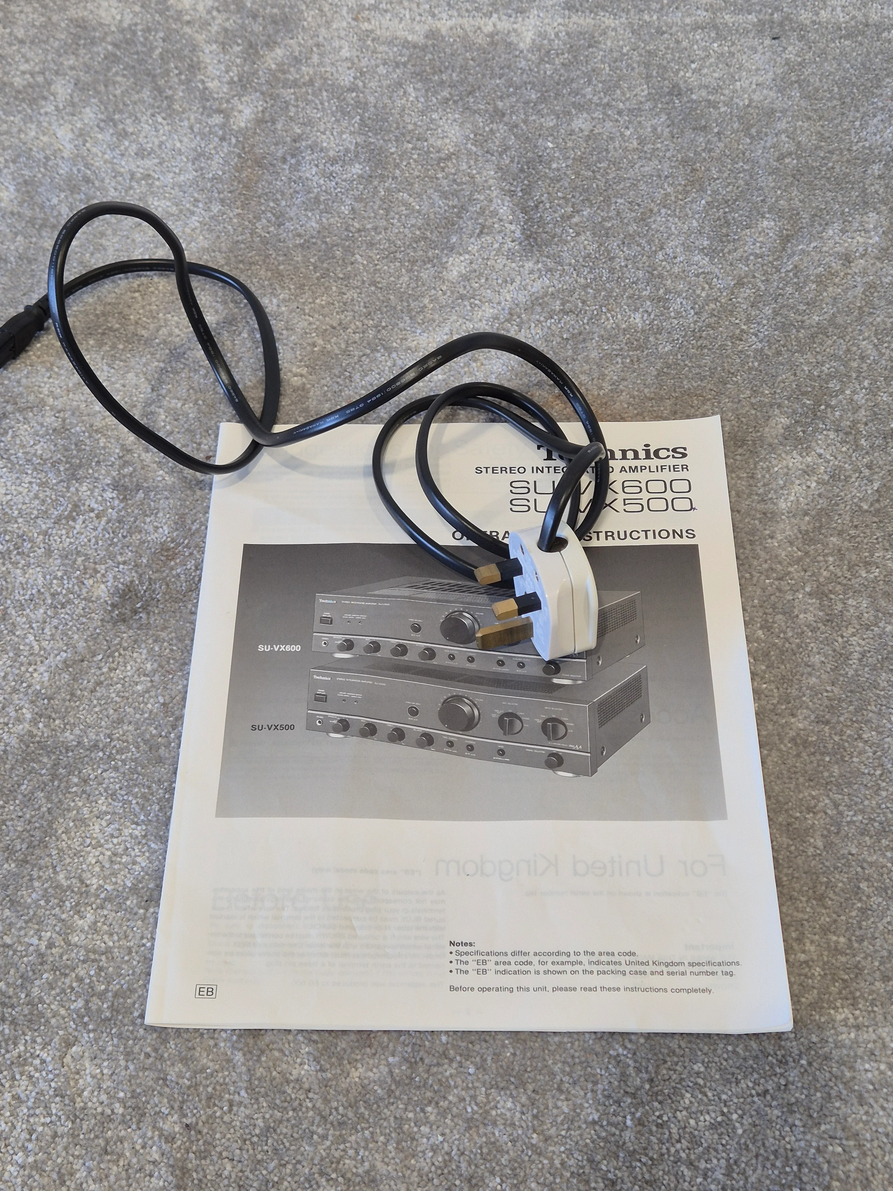 Technics SU-VX500 - 50-watt Stereo Integrated Amplifier - Excellent - Image 9