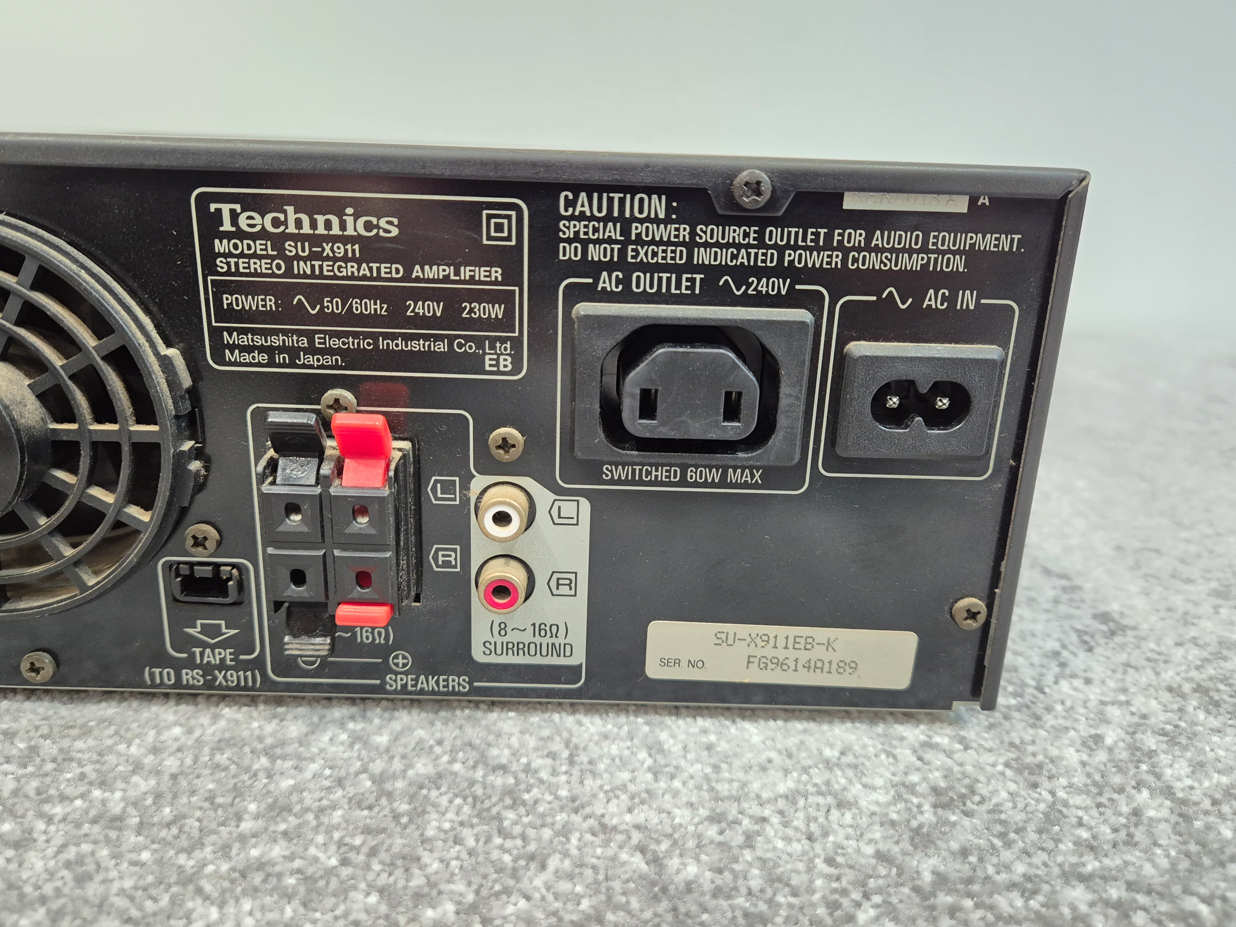 Technics SU-X911 - Stereo Integrated Amplifier w/ Remote Control - Image 6