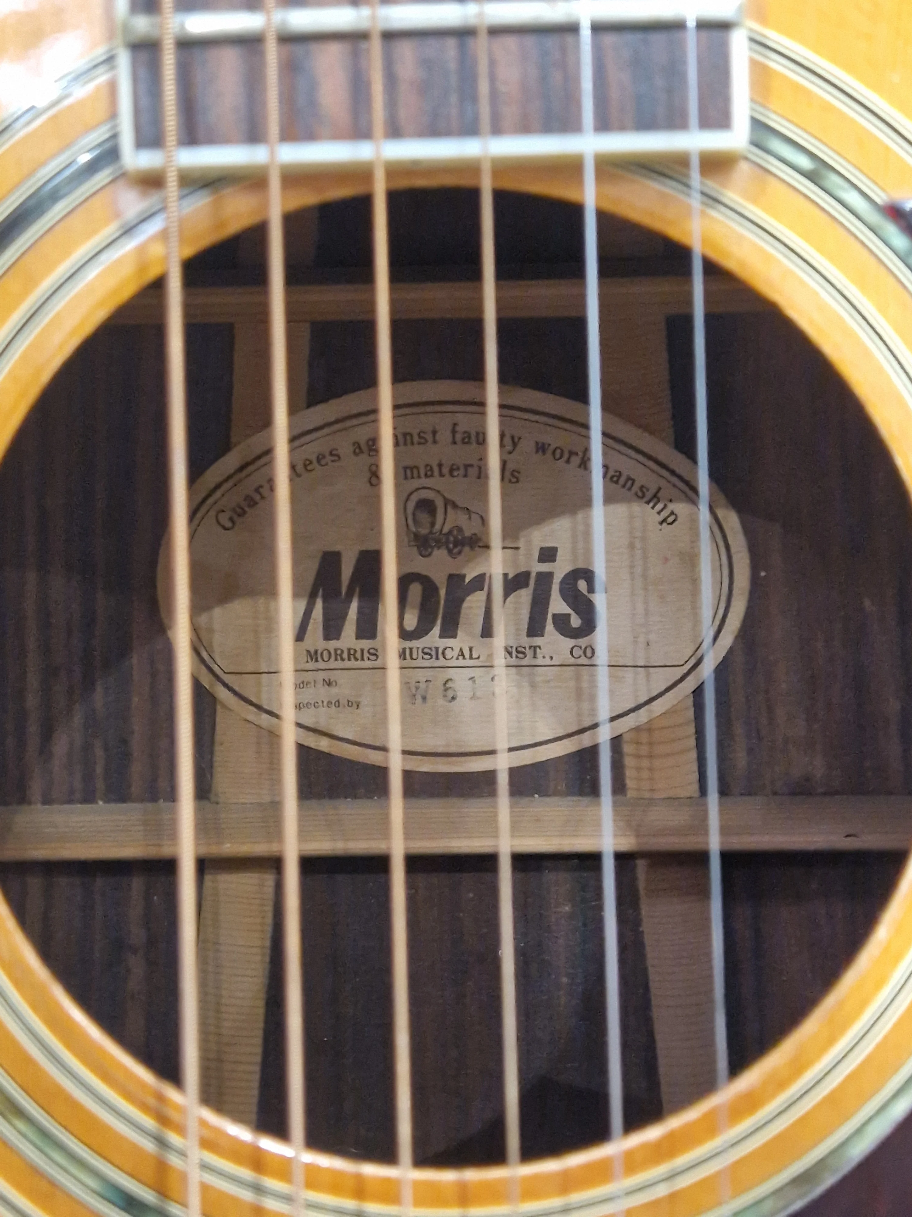 TF Morris W613 1970 - Vintage Acoustic Guitar - Excellent w/ Hard Case - Image 3