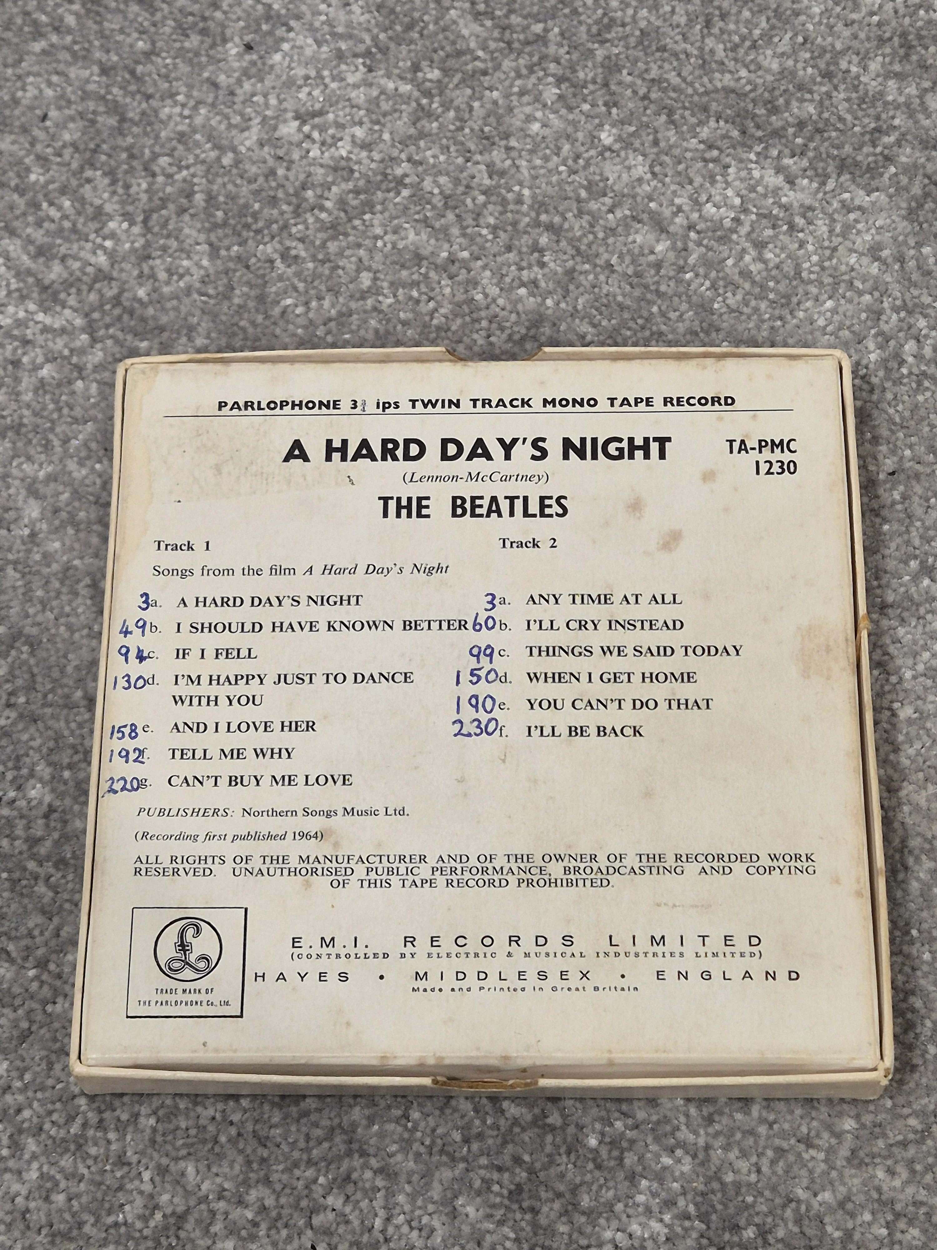 The Beatles - A Hard Day’s Night PMC 1230 Reel to Reel Record w/ Original Box - Image 2