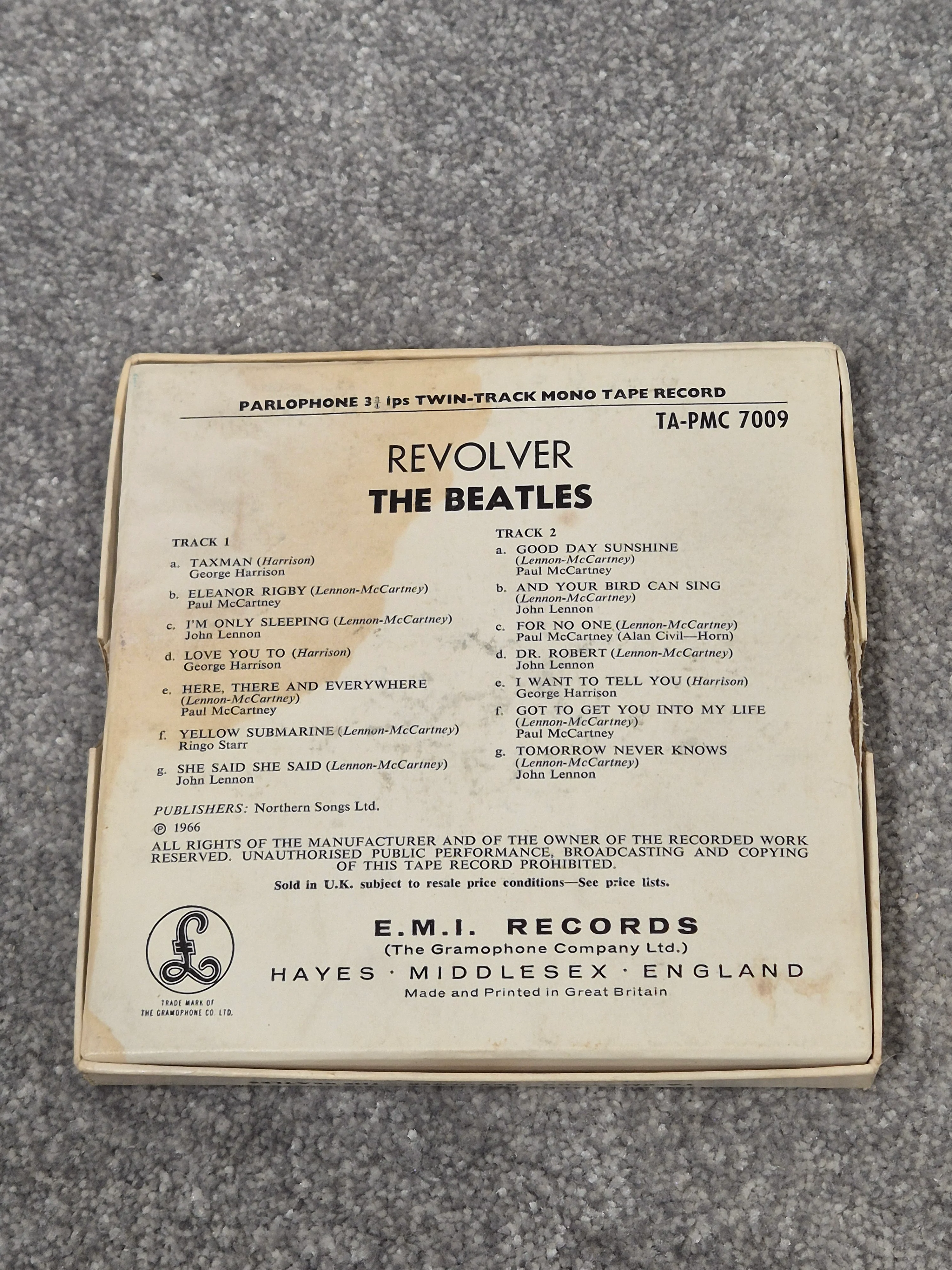 The Beatles - Revolver PMC 7009 Reel to Reel Record w/ Original Box - Image 2