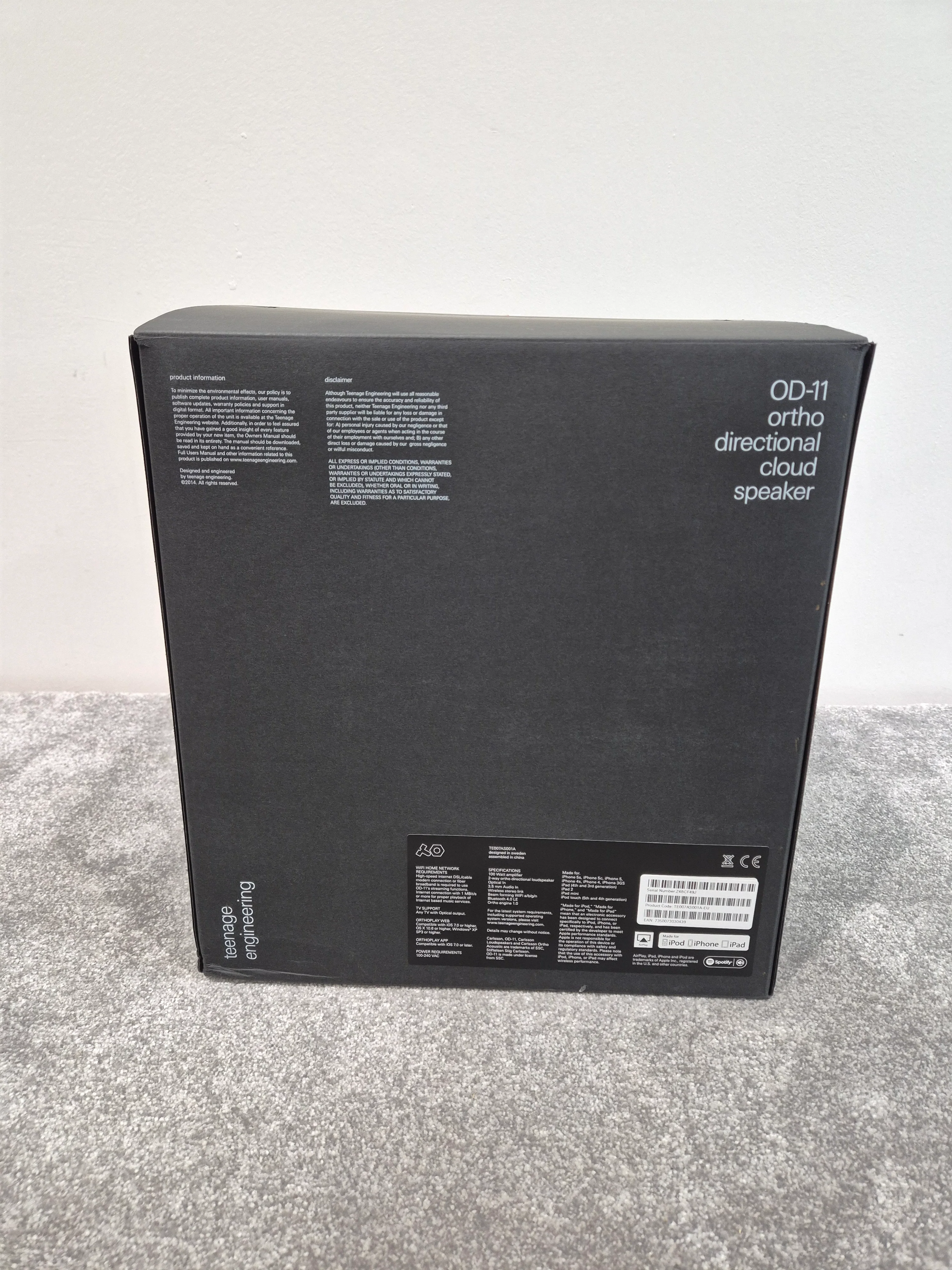 Teenage Engineering The OD-11 - Wireless Speaker w/ Original Box - Image 10