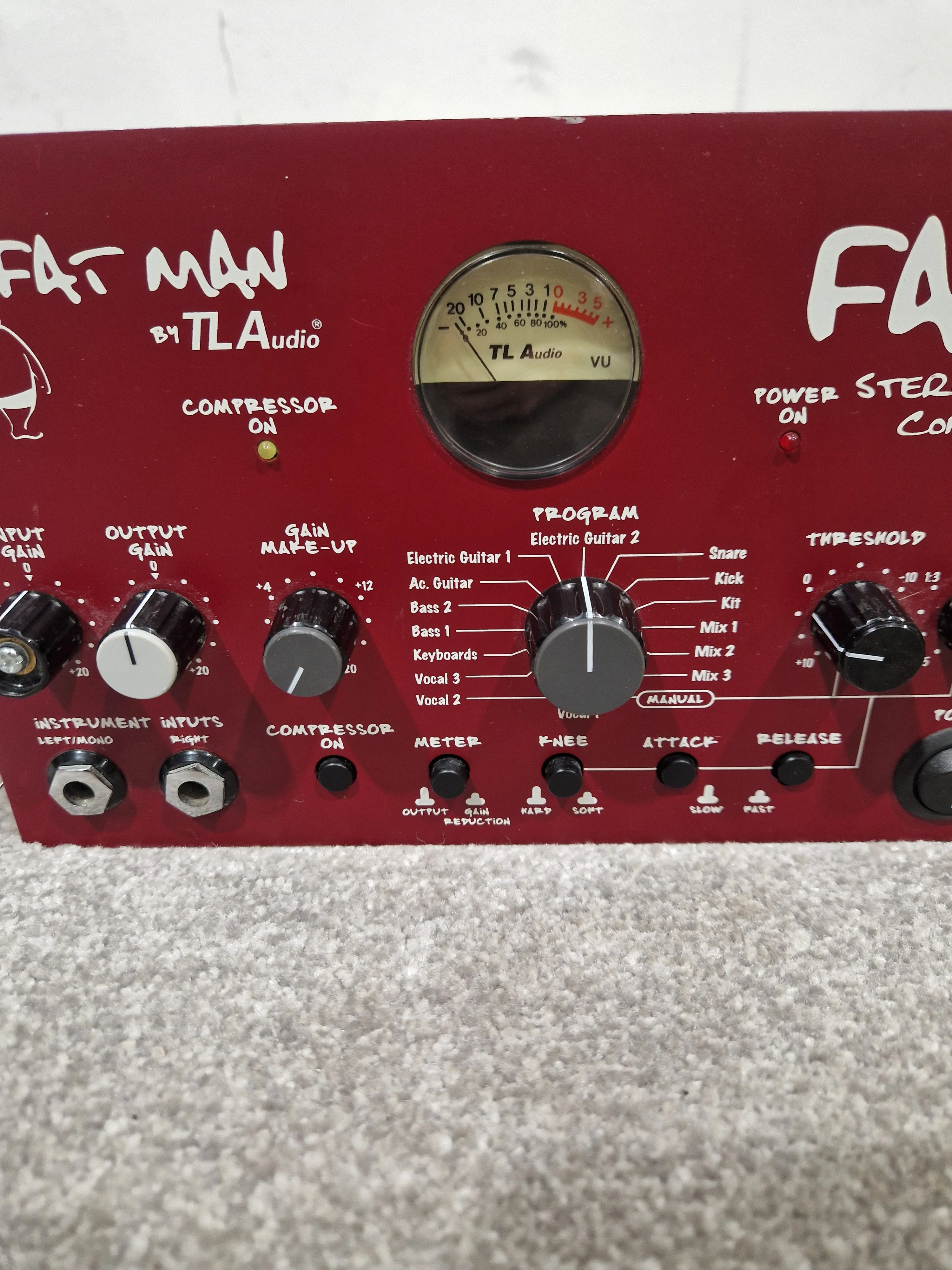 TLAudio Fatman Stereo Valve Compressor - Tube Dynamics Processor - Excellent w/ Power Supply - Image 3