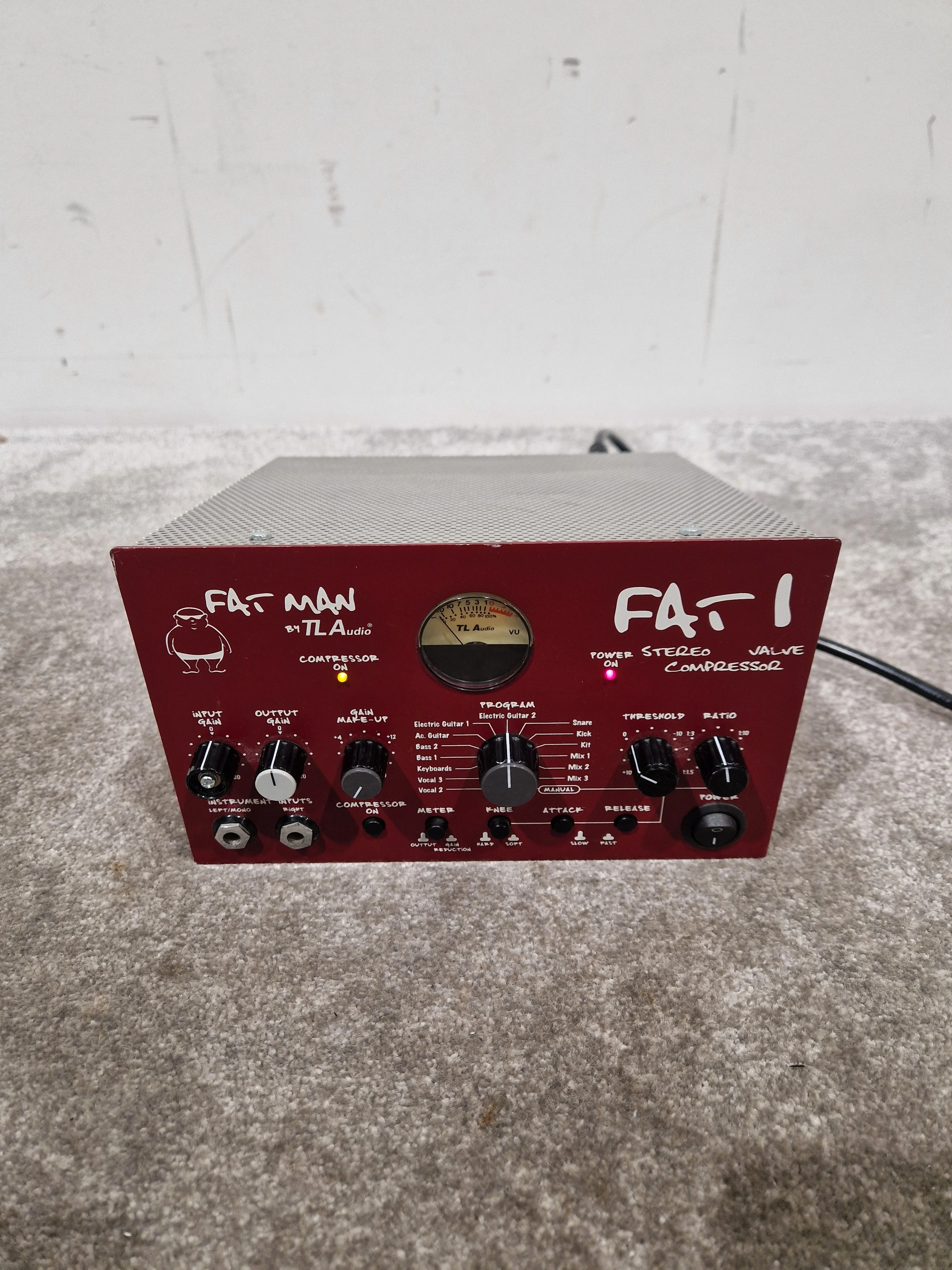 TLAudio Fatman Stereo Valve Compressor - Tube Dynamics Processor - Excellent w/ Power Supply - Image 7