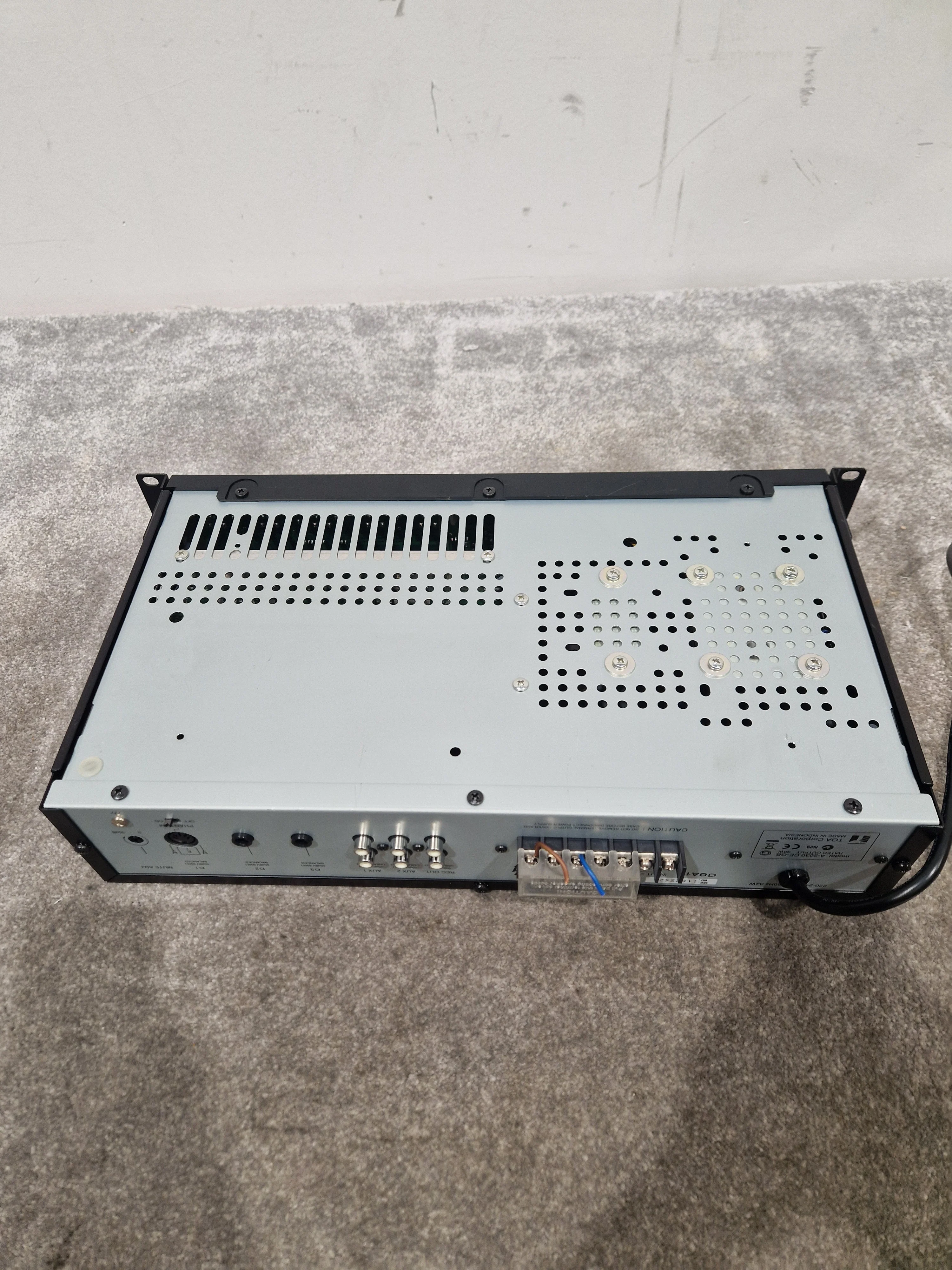 TOA PA Amplifier A-2030 - 30W Output, 3 Mic Inputs - Good - Image 10