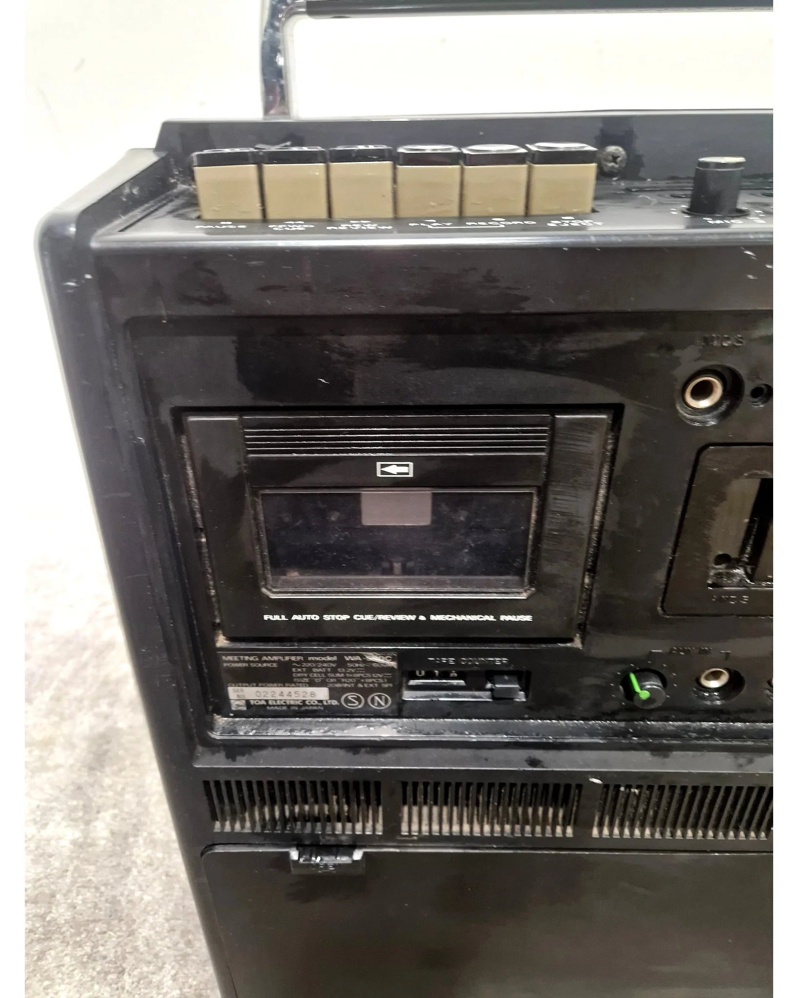 TOA WA-520C - Radio Cassette Recorder - Black - Good - Image 11