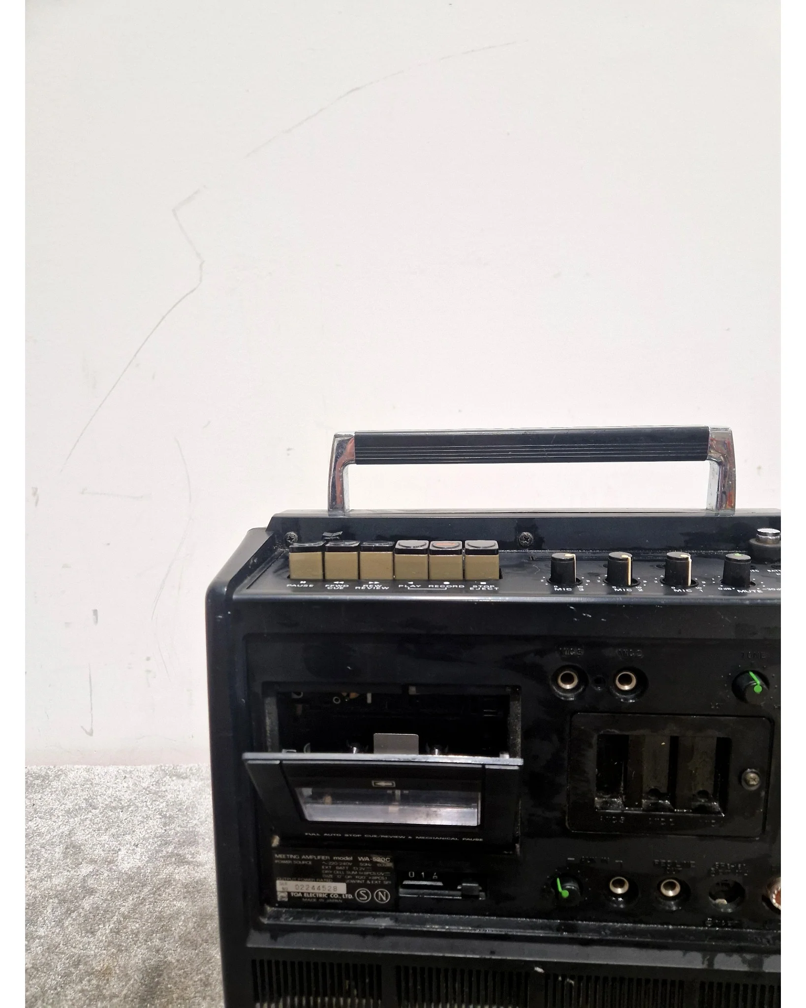 TOA WA-520C - Radio Cassette Recorder - Black - Good - Image 4