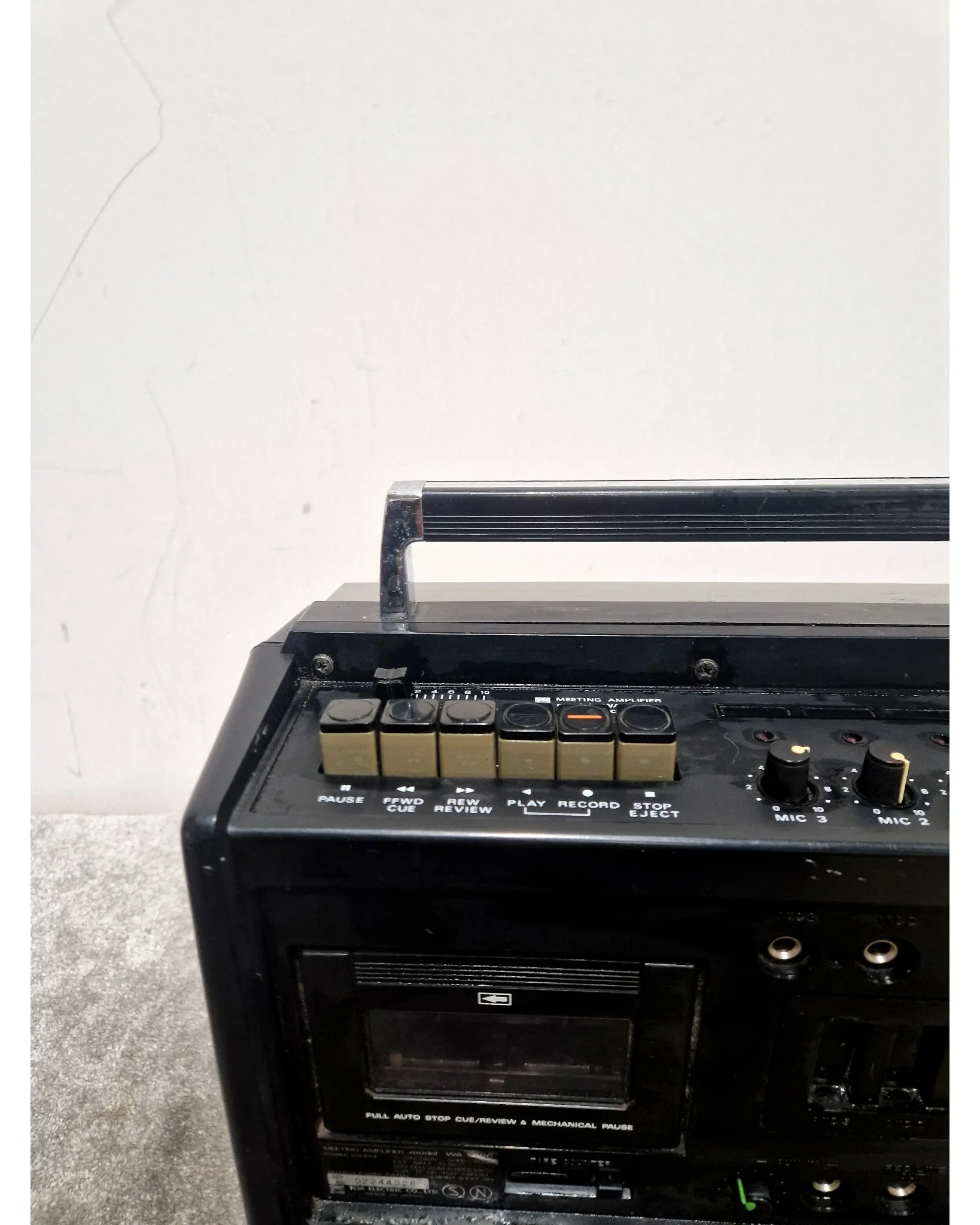 TOA WA-520C - Radio Cassette Recorder - Black - Good - Image 7