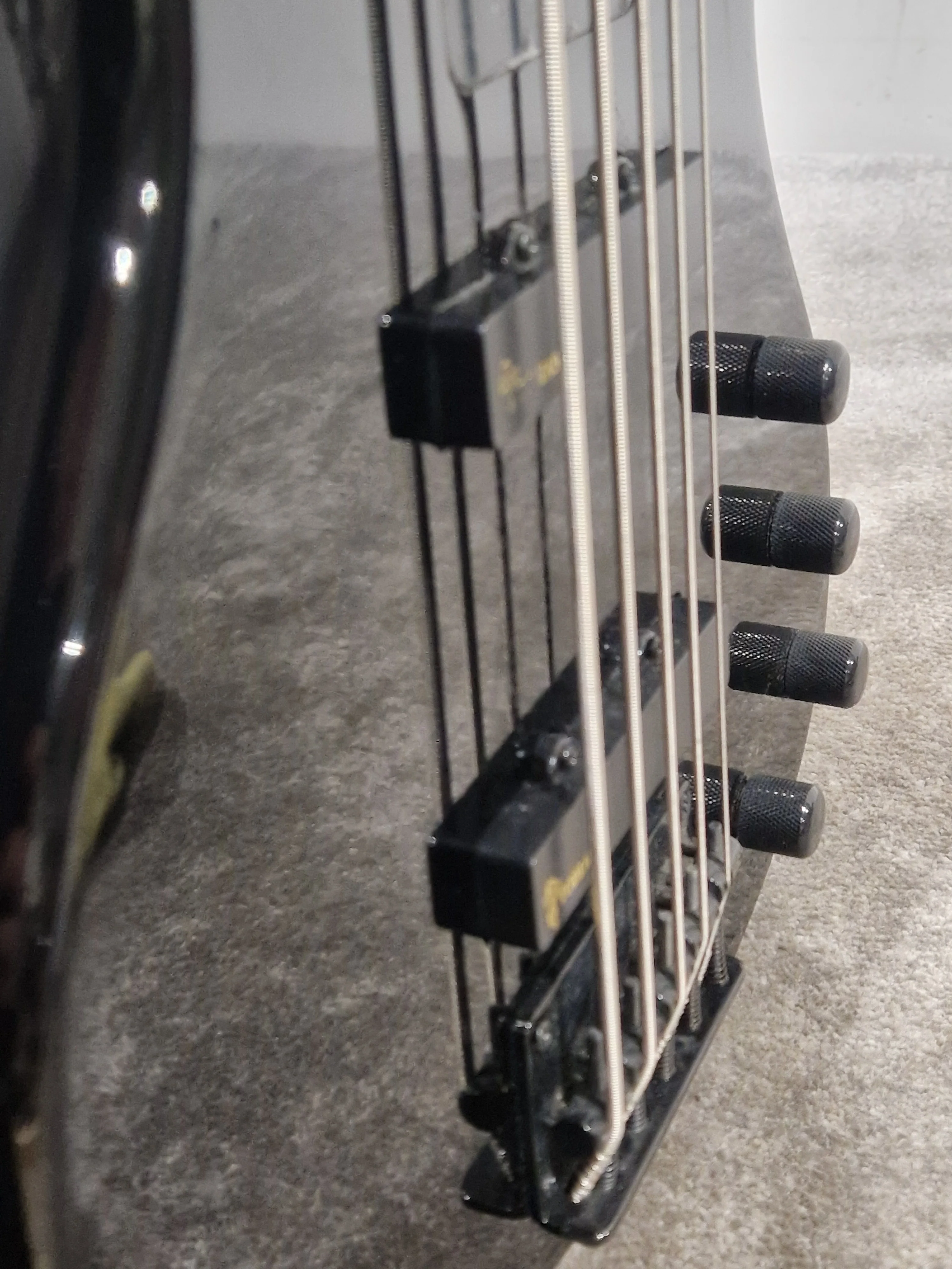 Tobias Toby 5 String Bass Indonesian IN Metallica Black Bass Guitar - Metal Finish - Excellent - Image 10