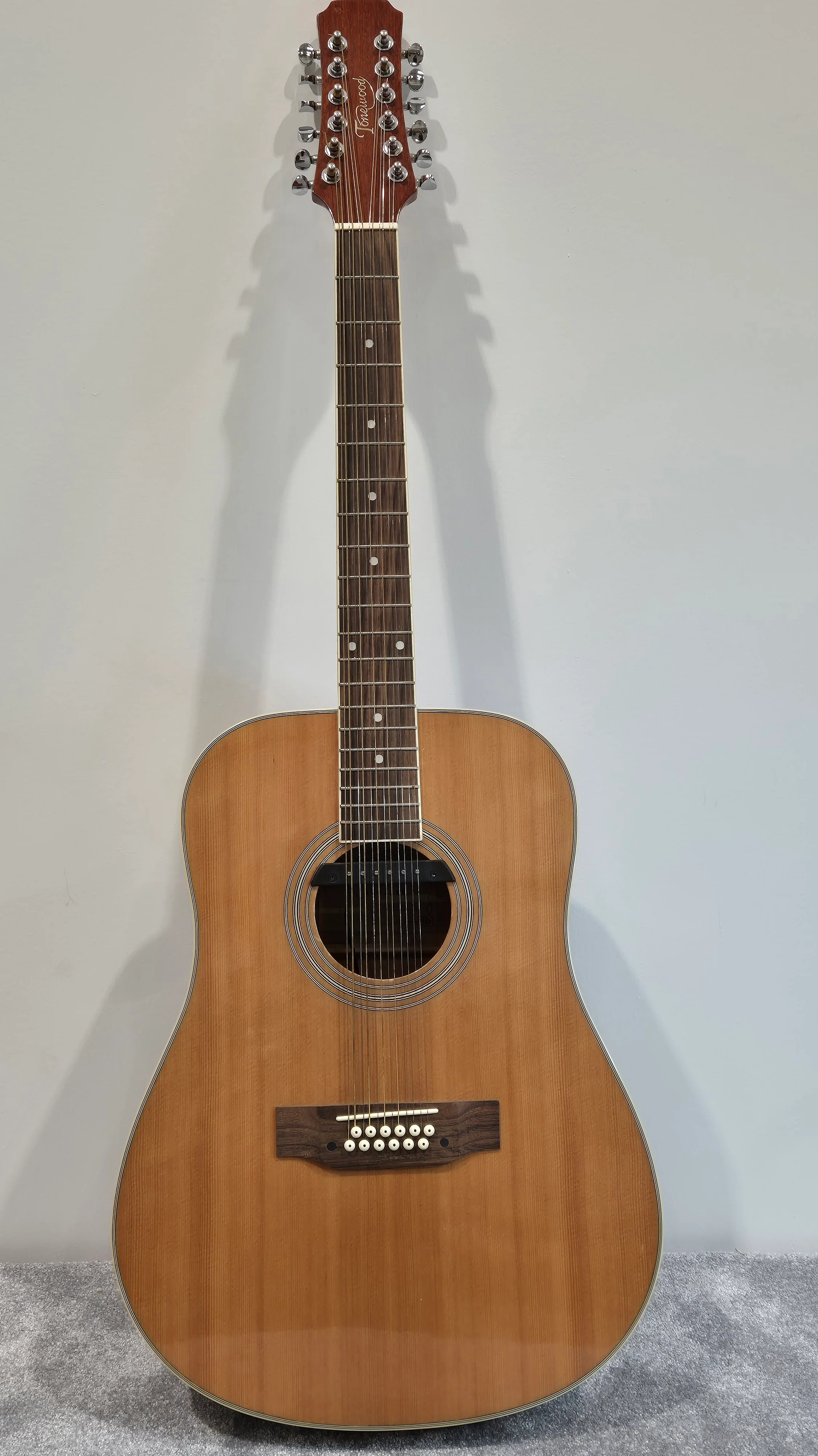 Tonewood KW269N 12-String Acoustic Guitar - Sound Hole Pickup - Spider Hard Case - Image 2