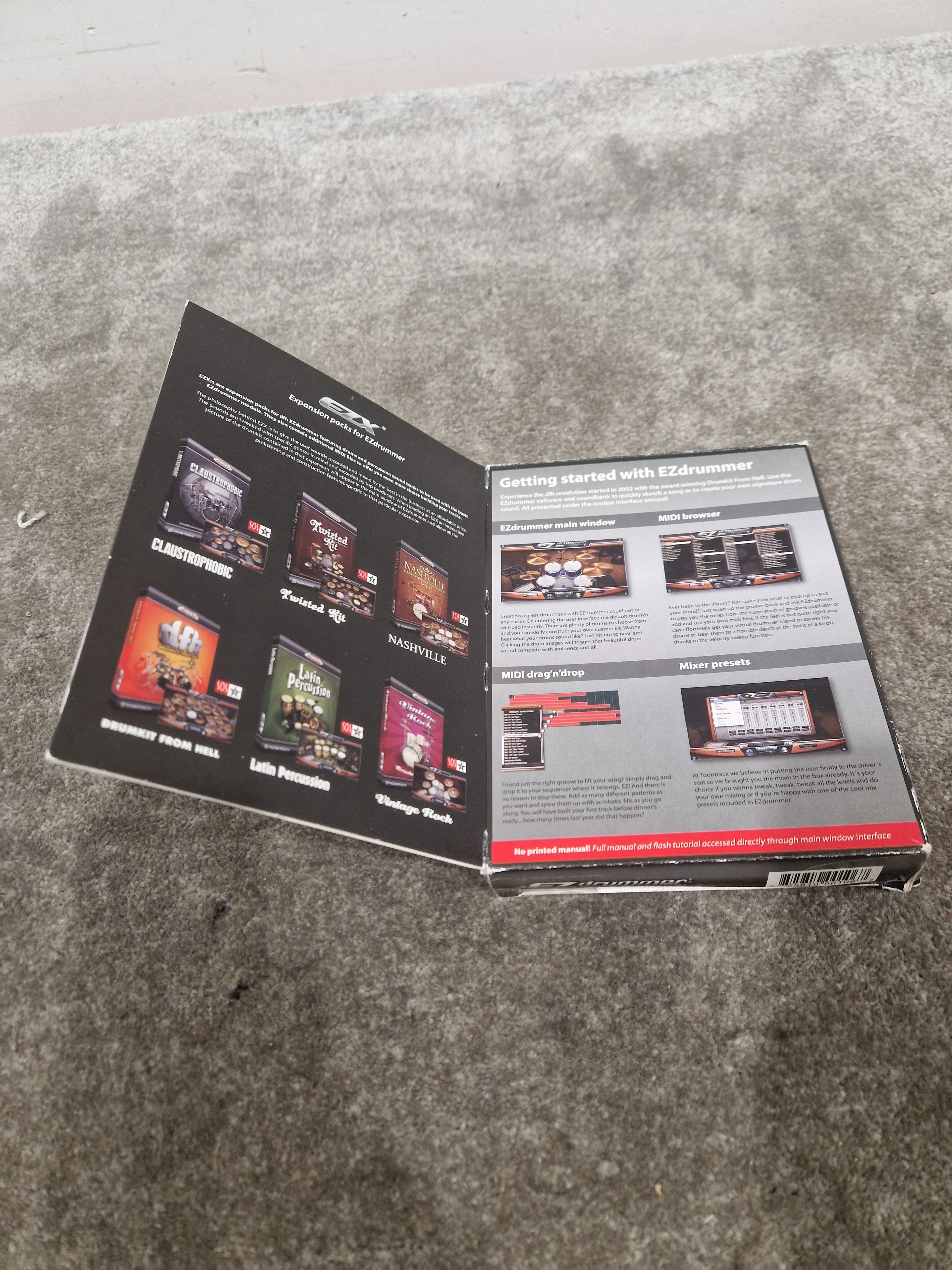 toontrack ez drummer Software - Excellent w/ Manuals & Original Box - Image 3