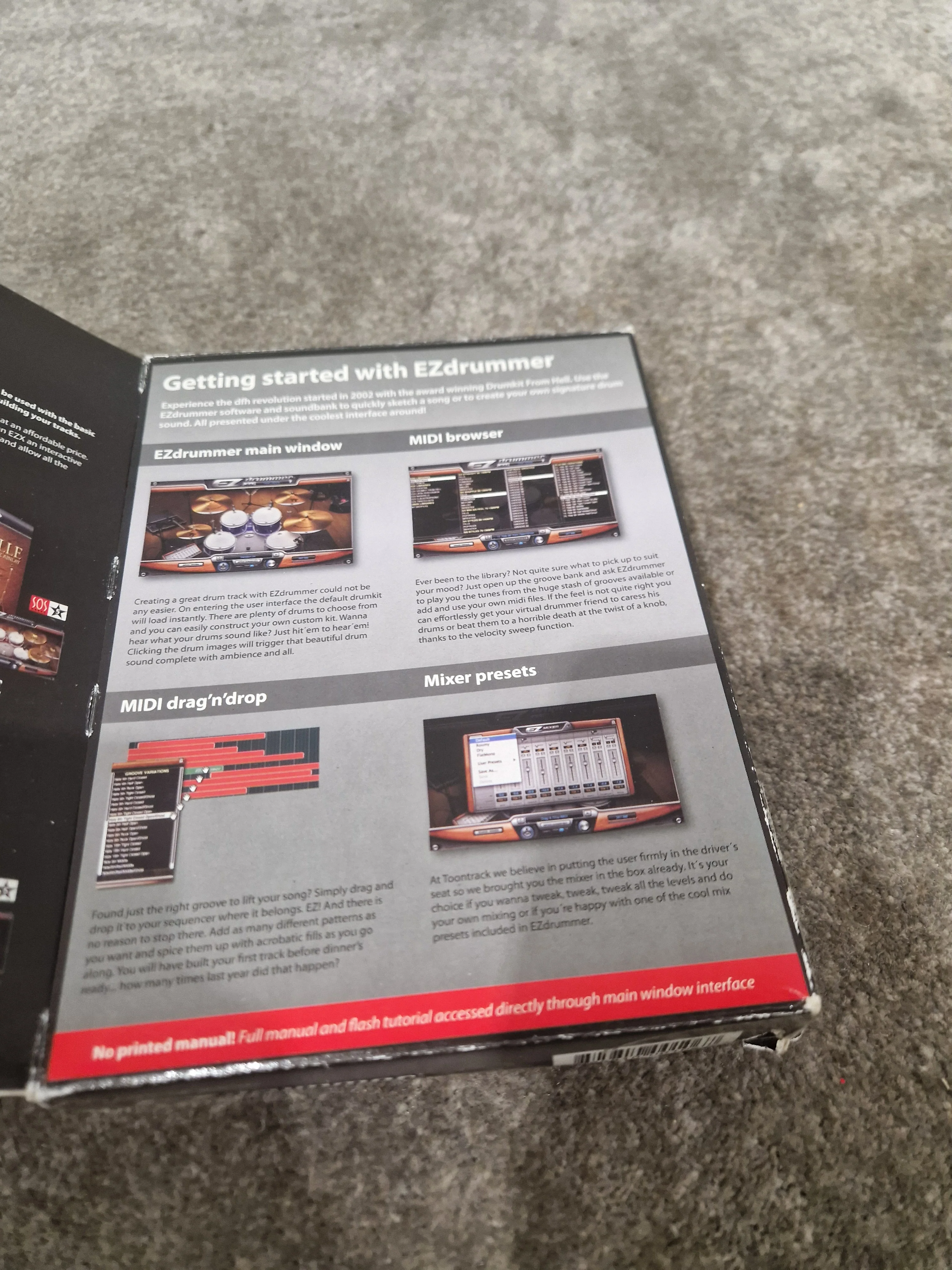 toontrack ez drummer Software - Excellent w/ Manuals & Original Box - Image 5