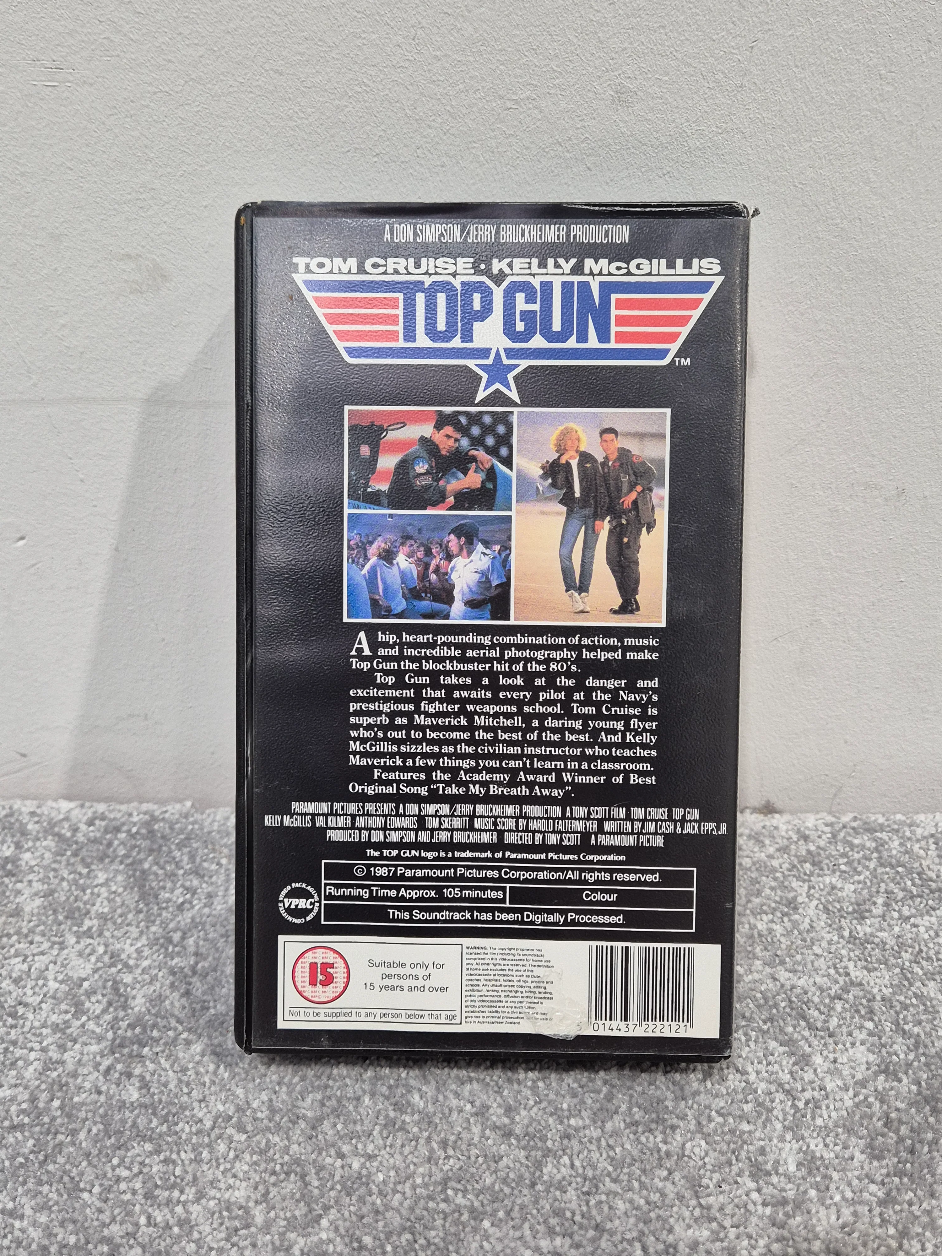 Top Gun VHS Video Tape - Released in 1987 - Image 2
