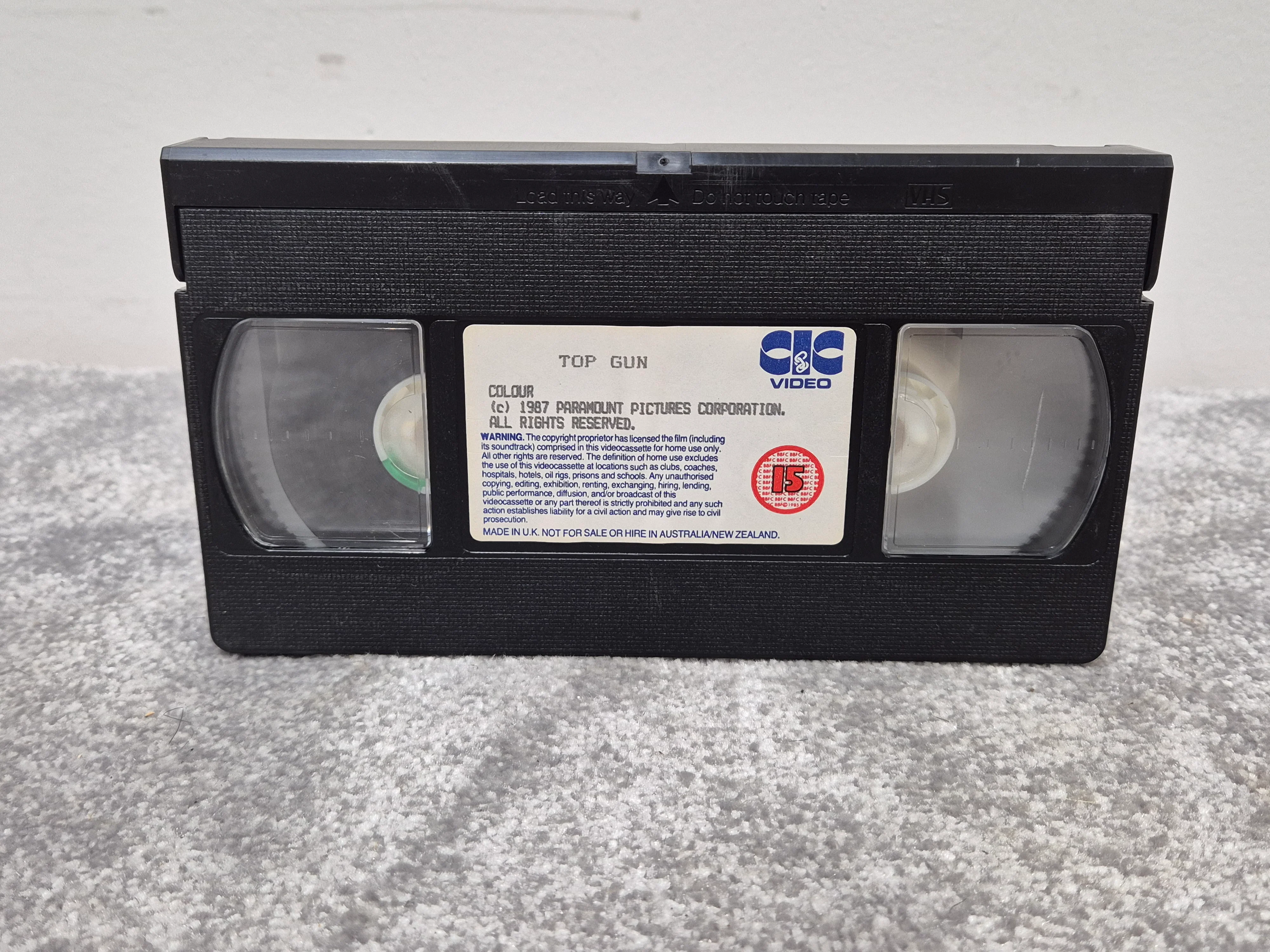 Top Gun VHS Video Tape - Released in 1987 - Image 3