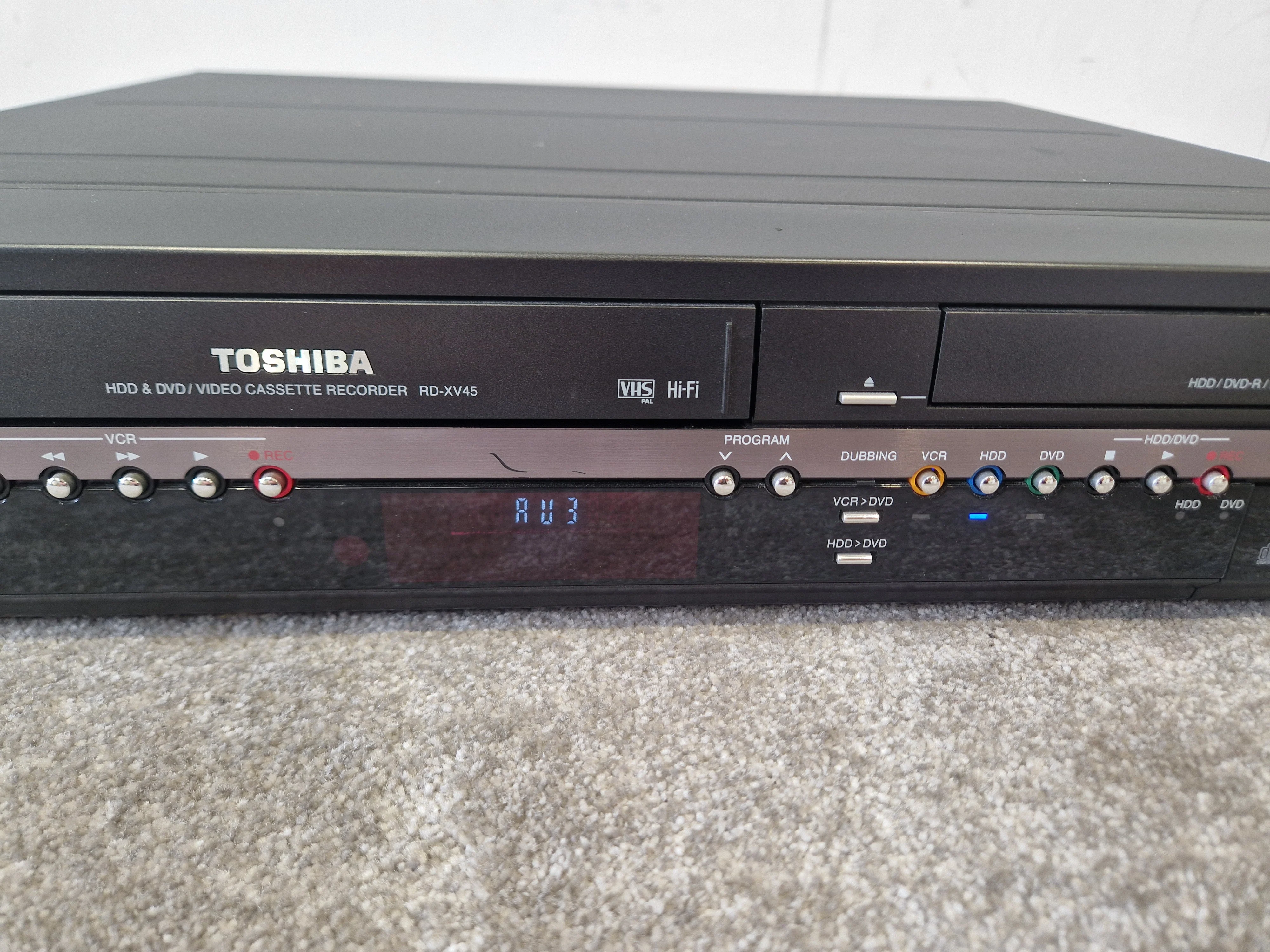 Toshiba RD-XV45 DVD/VHS/HDD Recorder – Remote & Manual – Very Good - Image 3