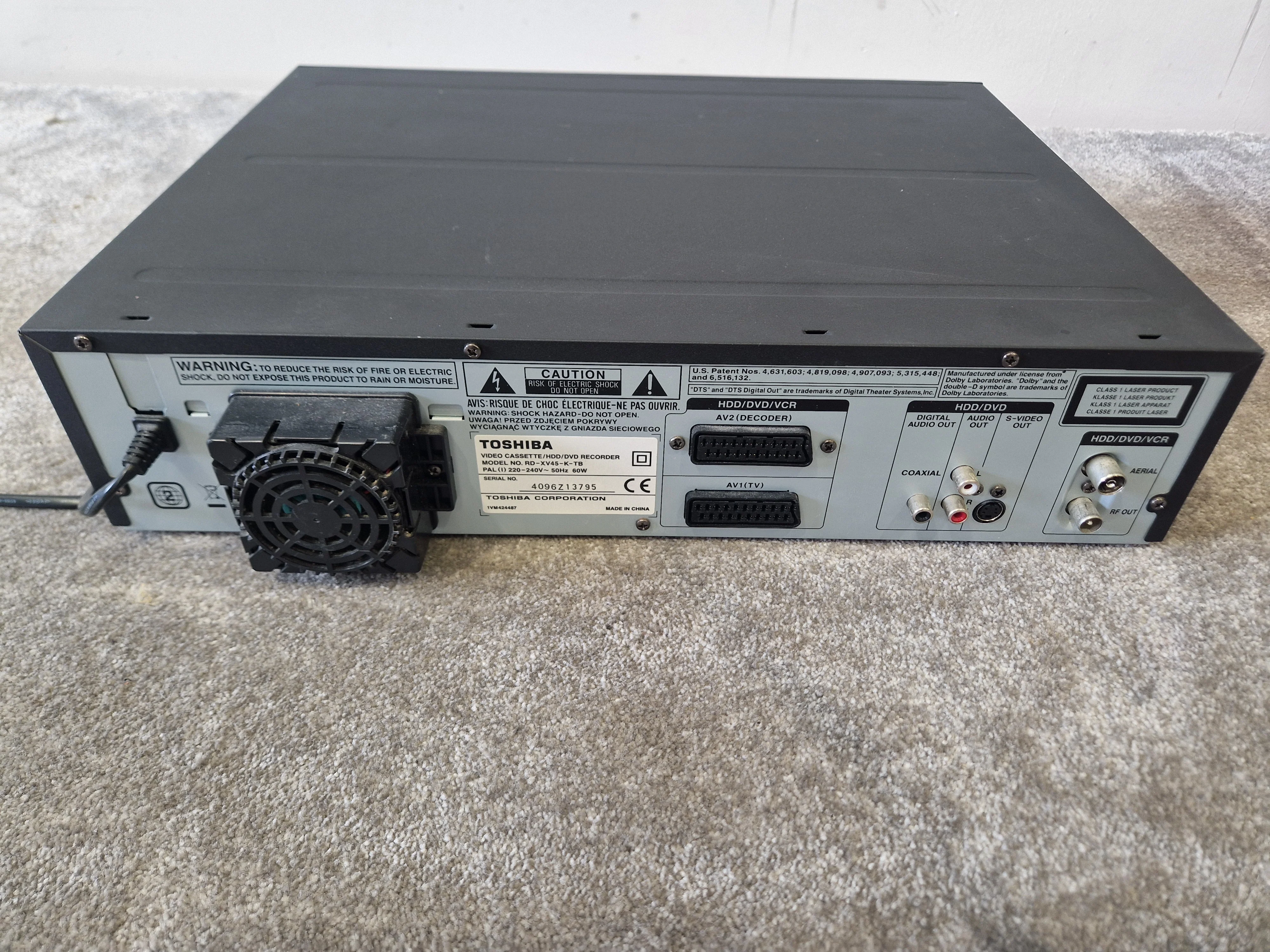 Toshiba RD-XV45 DVD/VHS/HDD Recorder – Remote & Manual – Very Good - Image 8