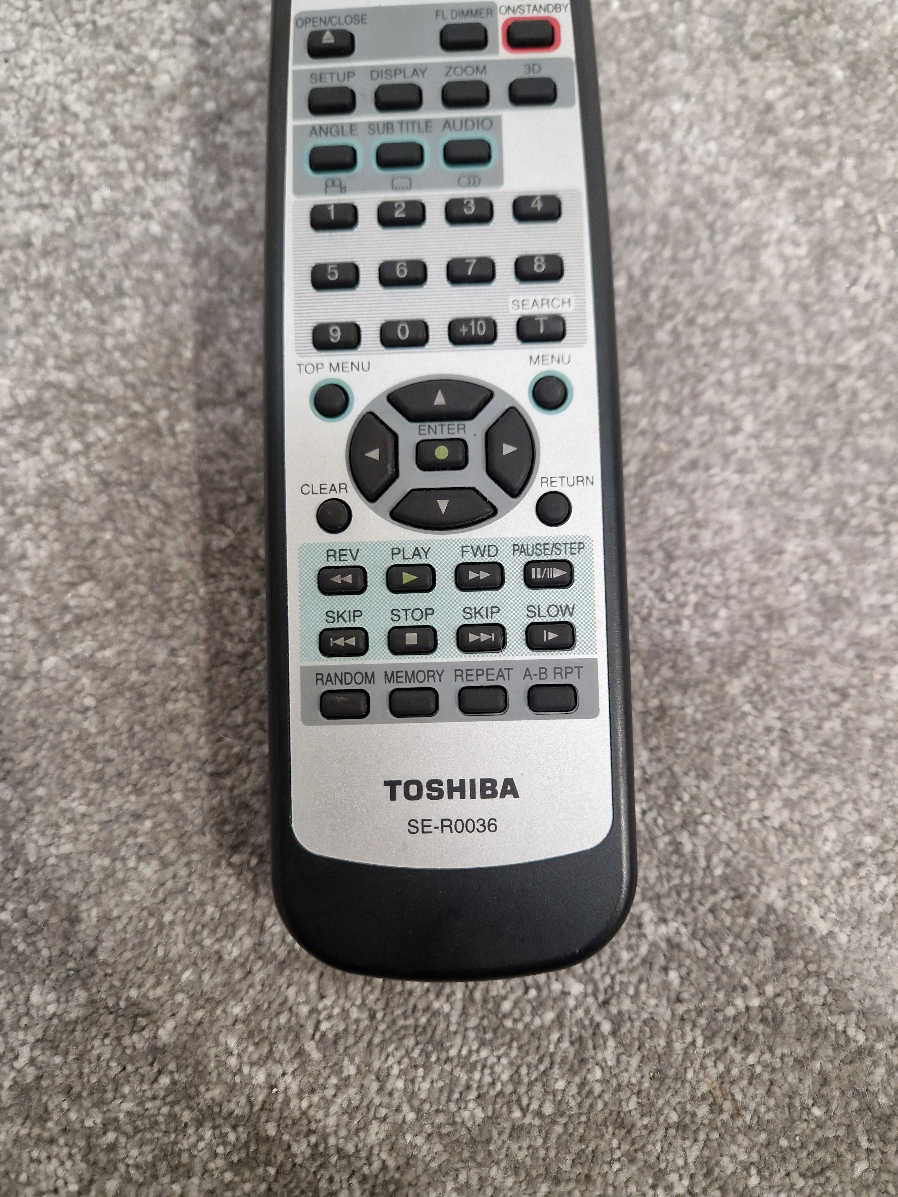 Toshiba SE-R0036 For DVD - Remote Control - Excellent - Image 7