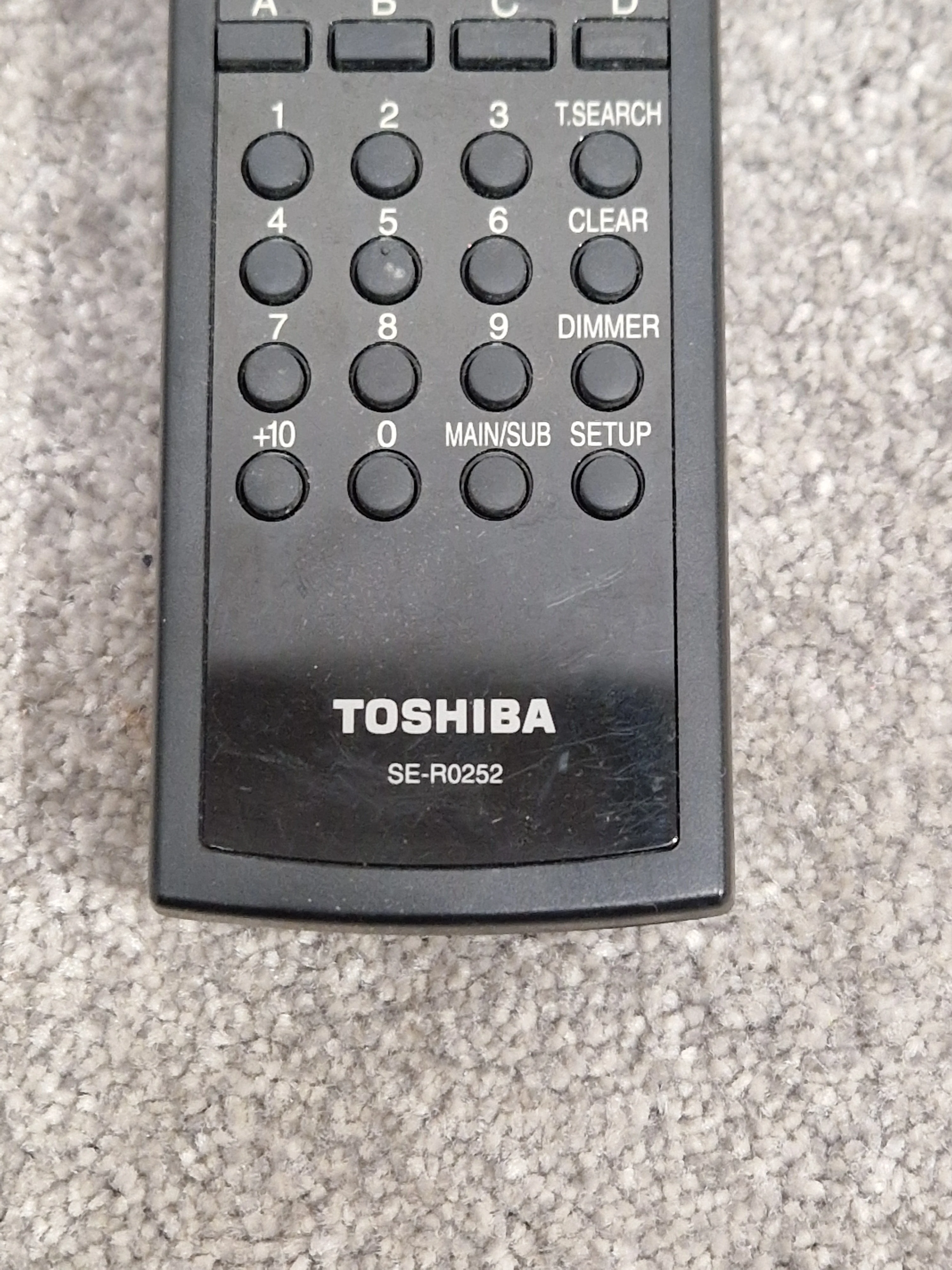Toshiba SE-R0252 For DVD Unit - Remote Control Compatible - Excellent - Image 4