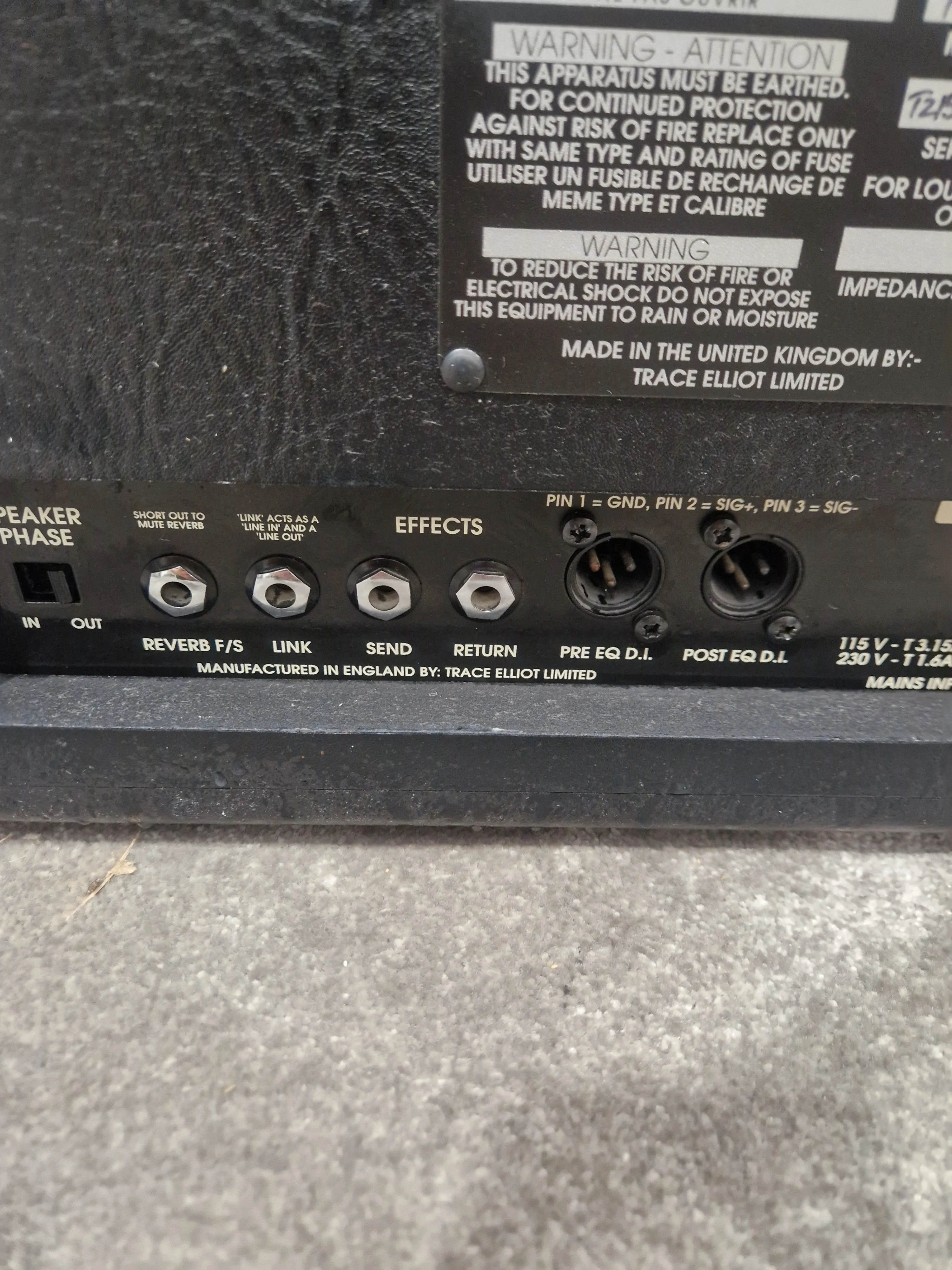 Trace Acoustic TA100R Amplifier - 2 Channels - Good w/ Power Supply - Image 9