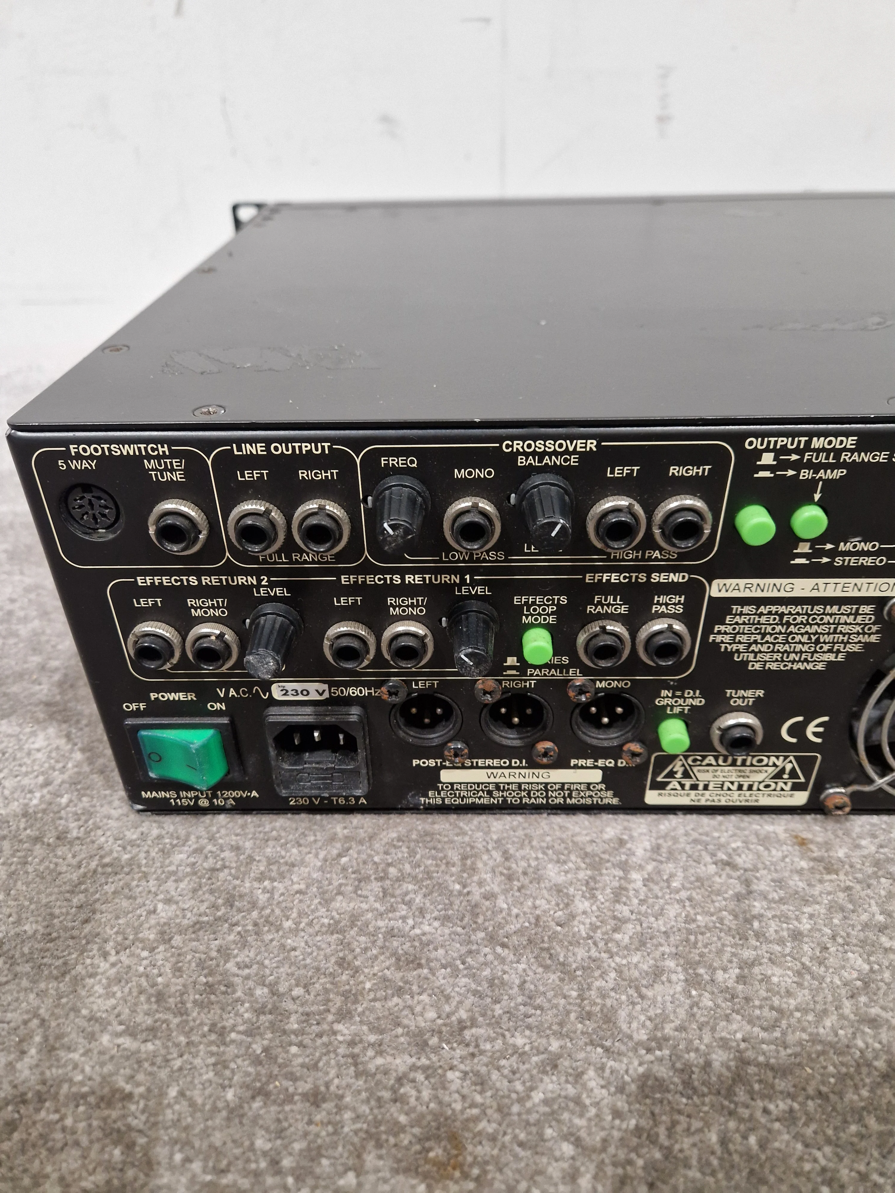 Trace Elliot AH 1000-12 - Bass Amp Head - Good w/ Power Supply - Image 8