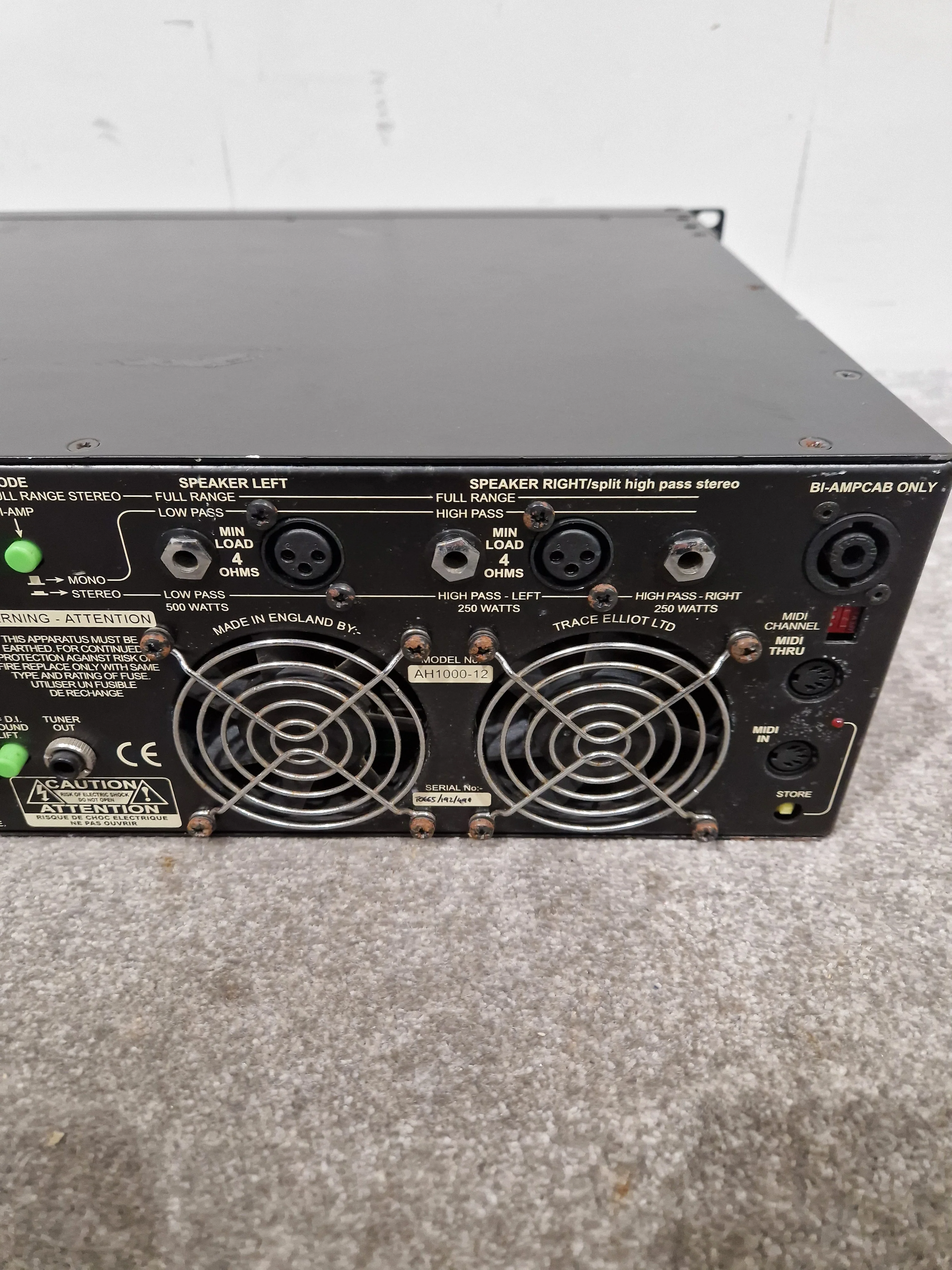 Trace Elliot AH 1000-12 - Bass Amp Head - Good w/ Power Supply - Image 9
