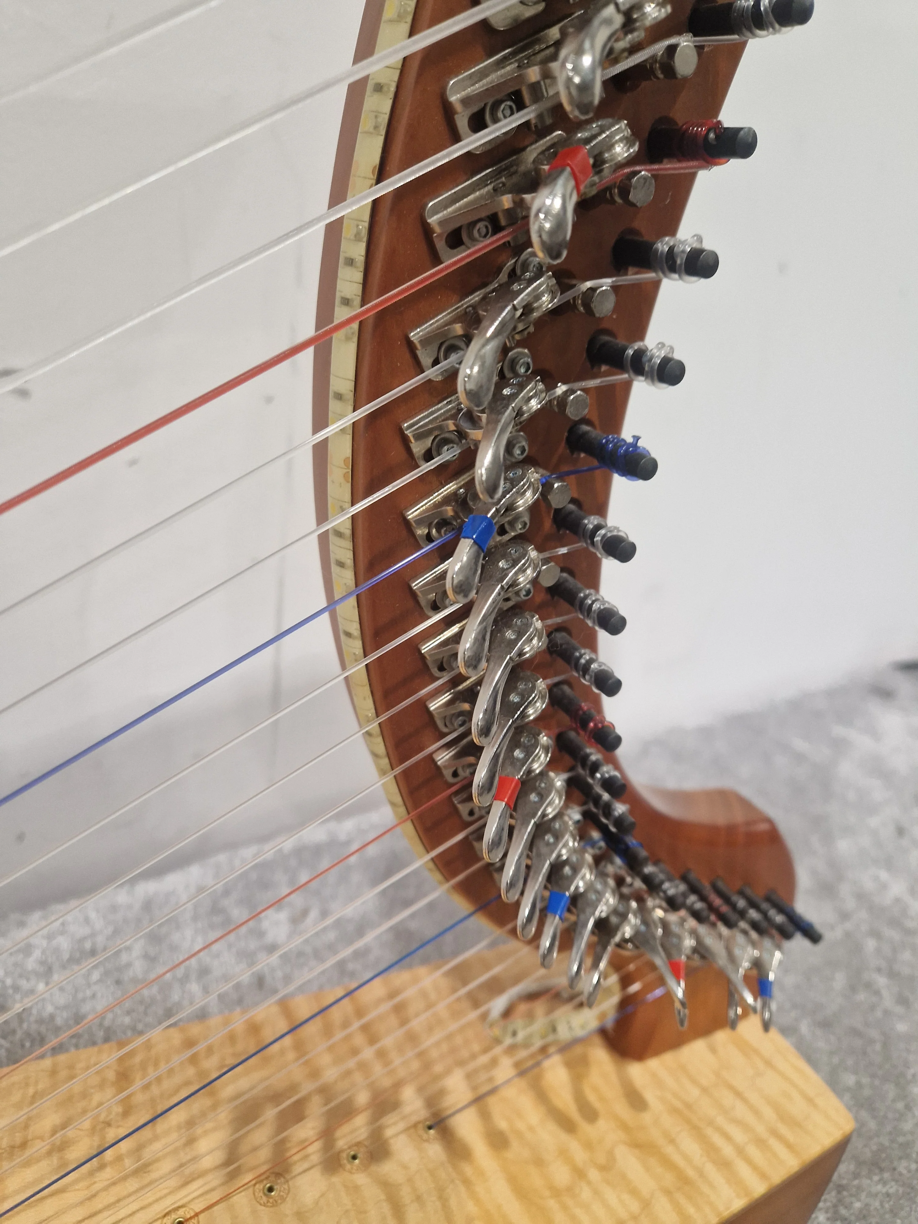 Triplett Christina 25 Therapy Harp S/N 05514 - Light System Installed - Excellent w/ Soft Case And Certification - Image 5