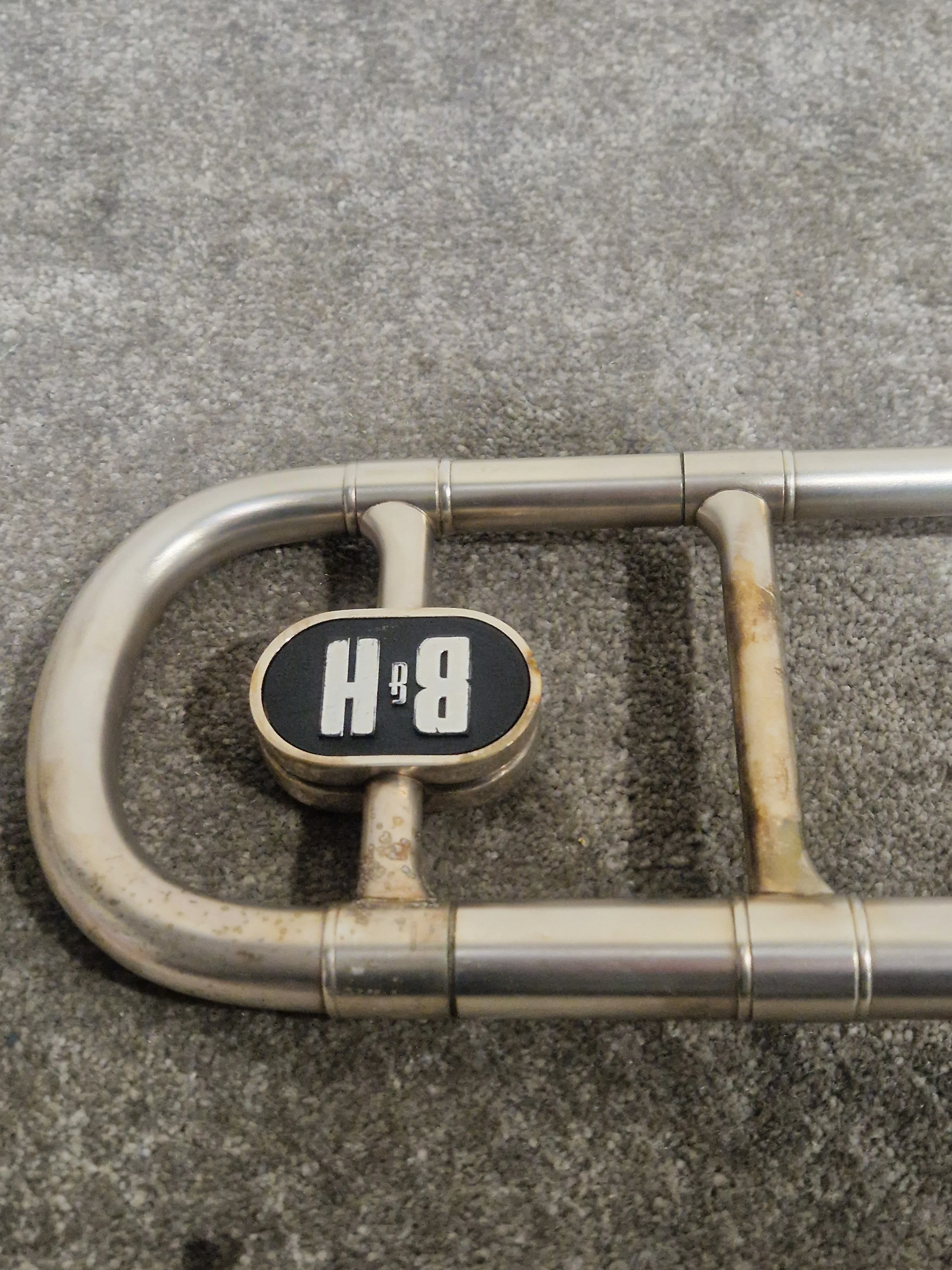 Boosey & Hawkes Regent Silver Trombone - Fair w/ Hard Case - Image 17