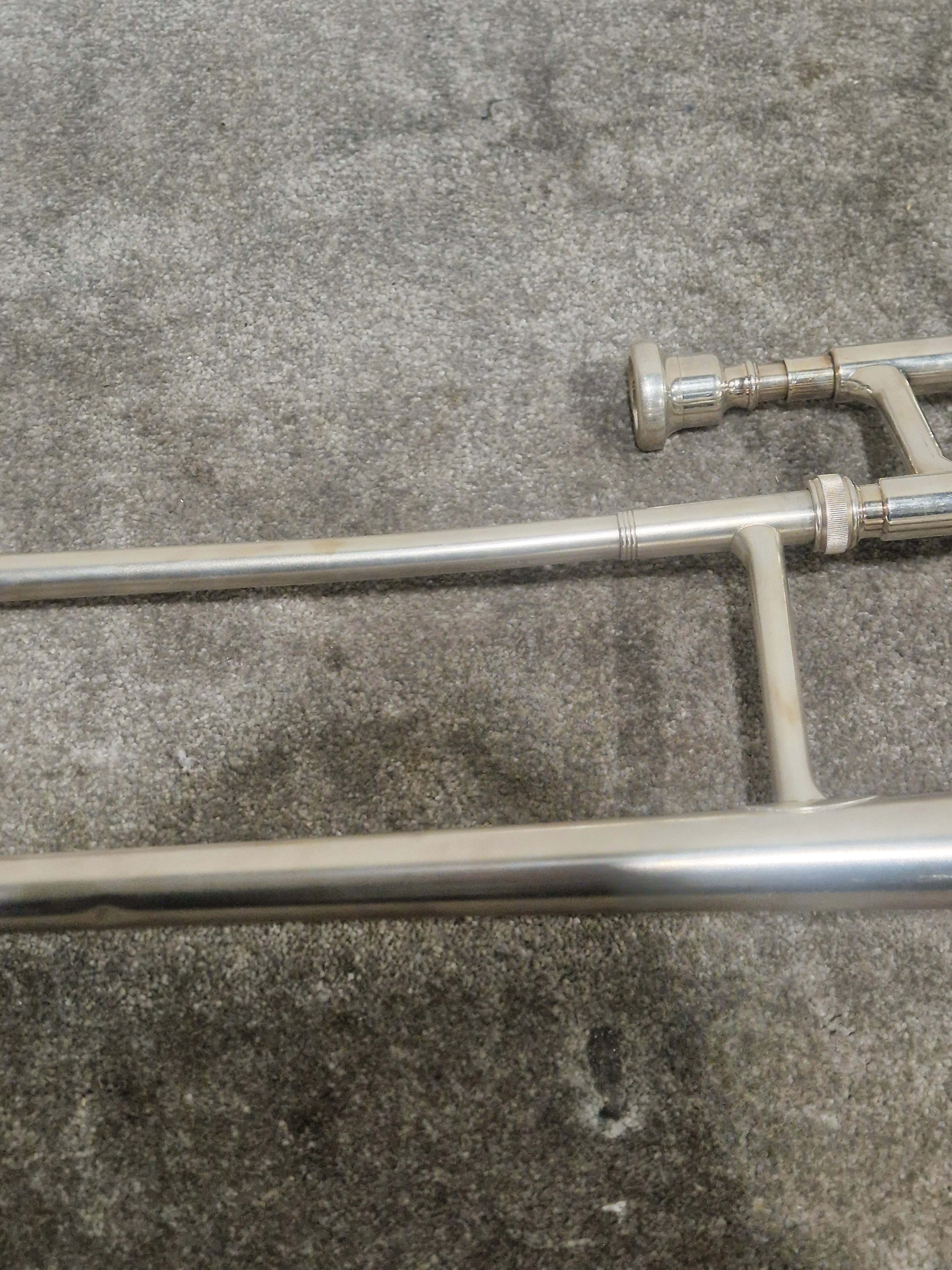Boosey & Hawkes Regent Silver Trombone - Fair w/ Hard Case - Image 18