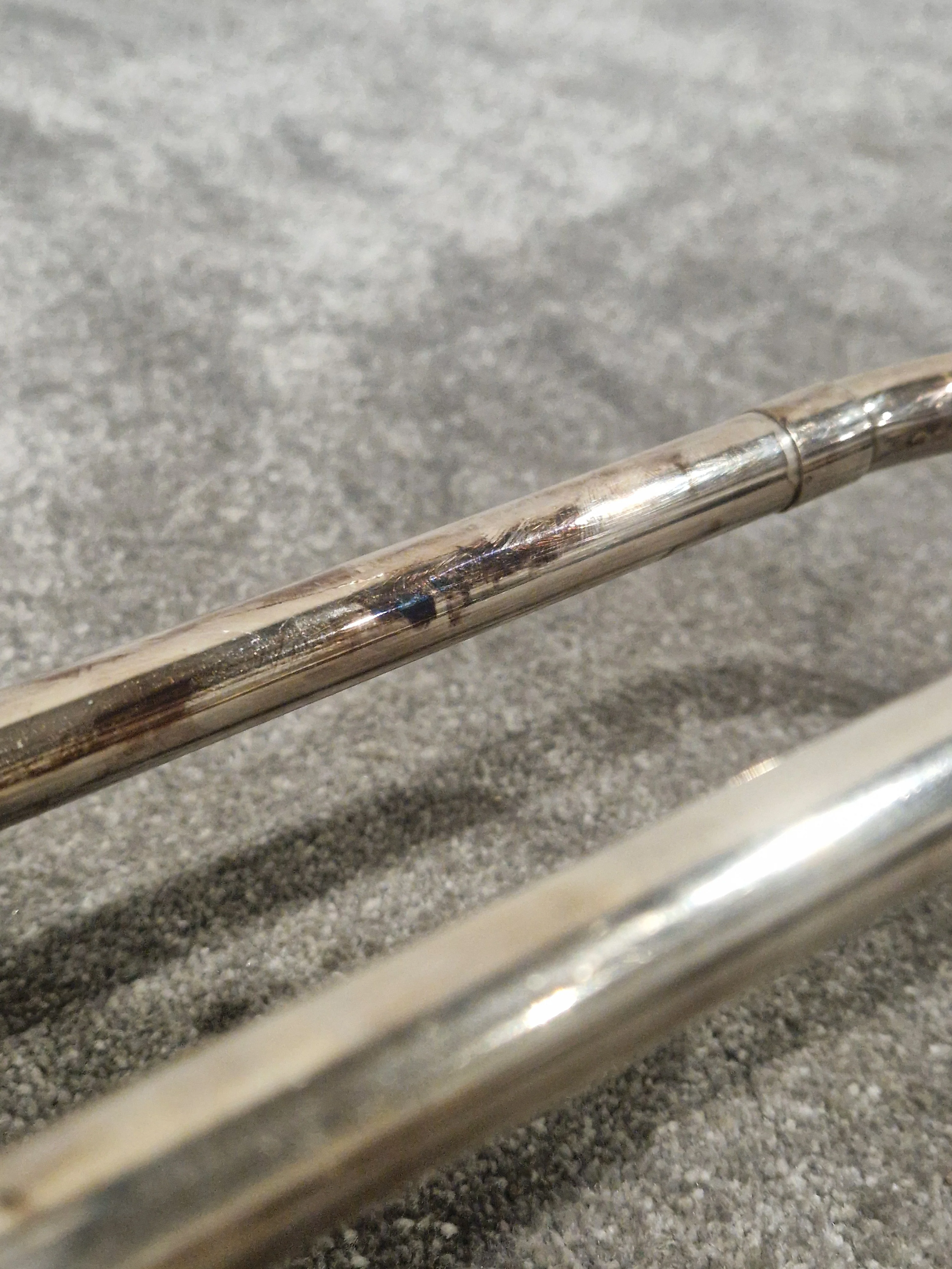 Boosey & Hawkes Regent Silver Trombone - Fair w/ Hard Case - Image 20