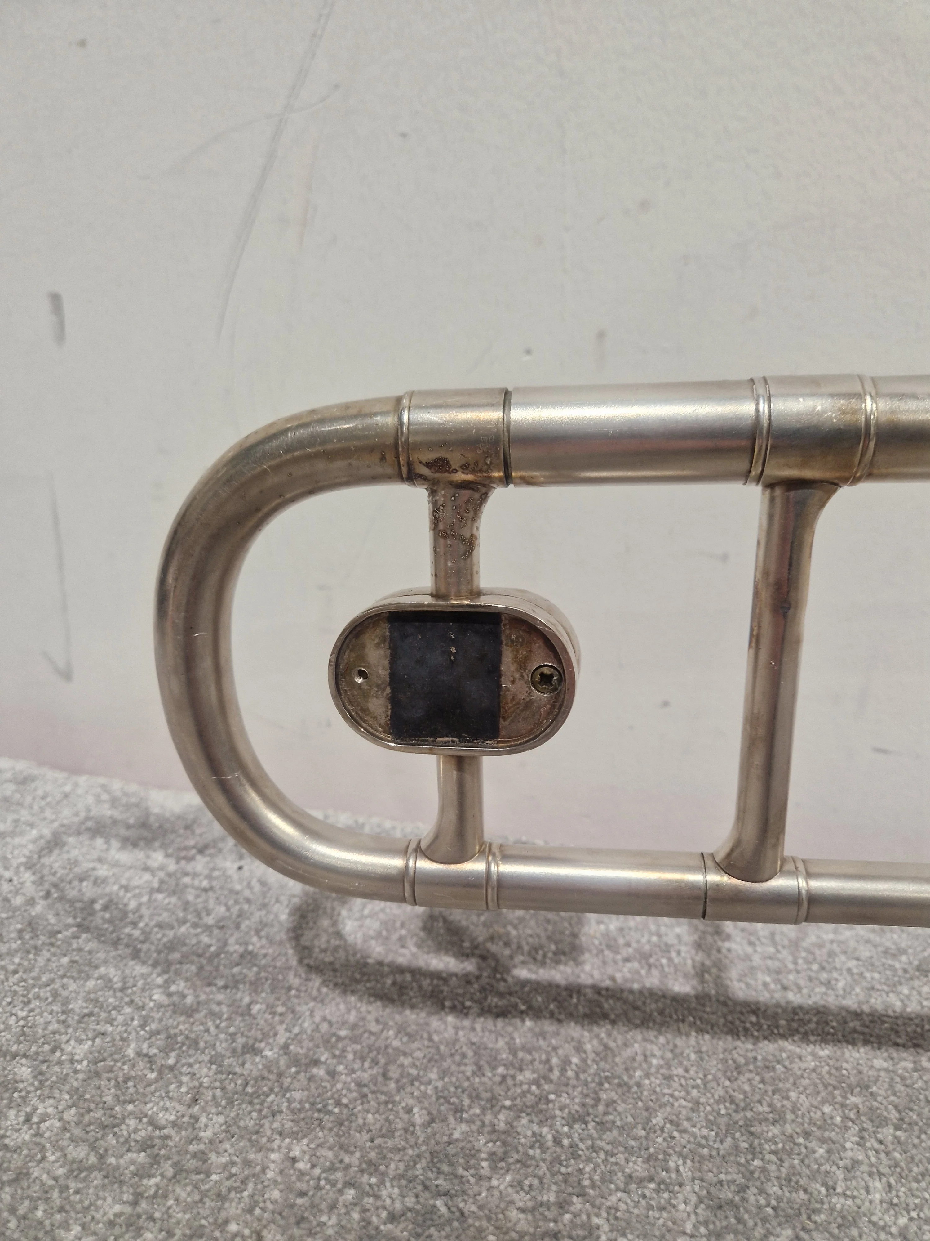 Boosey & Hawkes Regent Silver Trombone - Fair w/ Hard Case - Image 6