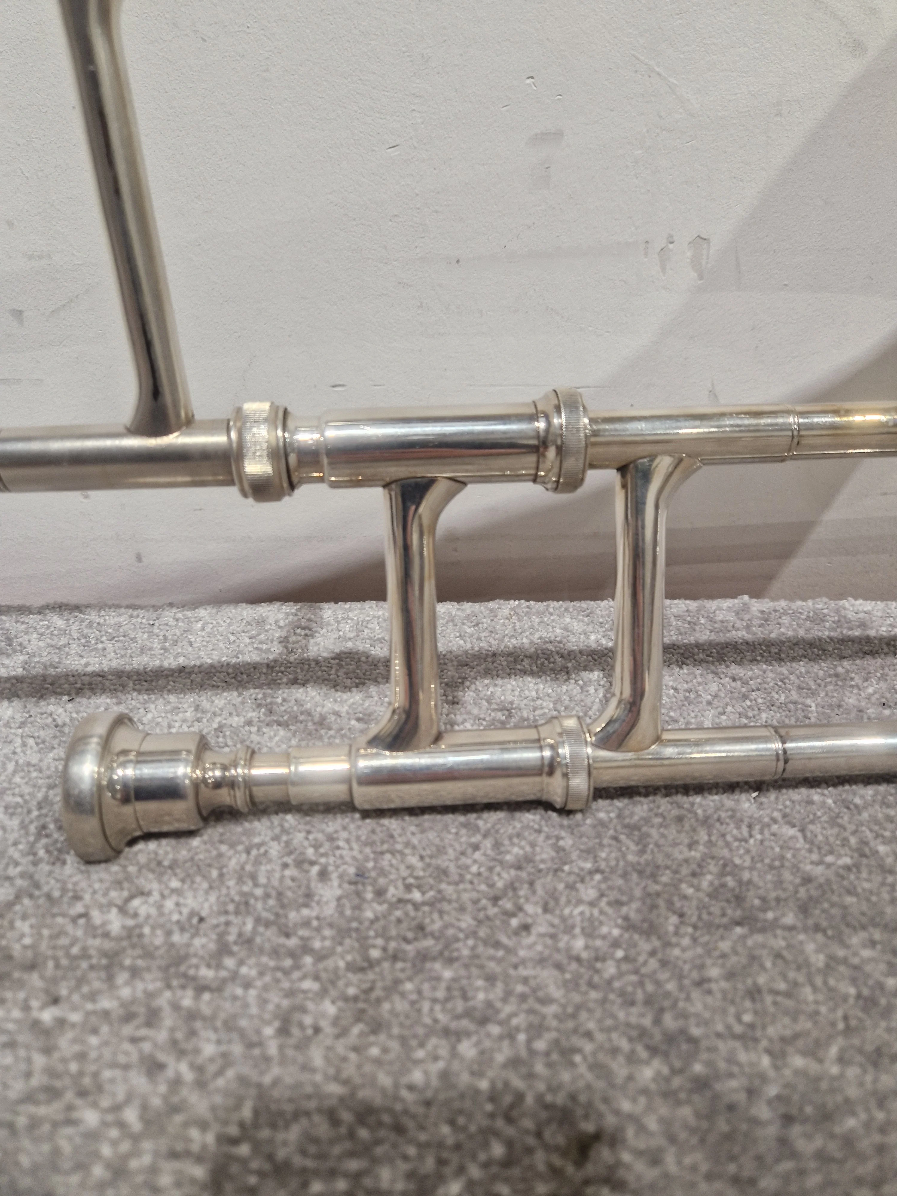Boosey & Hawkes Regent Silver Trombone - Fair w/ Hard Case - Image 9