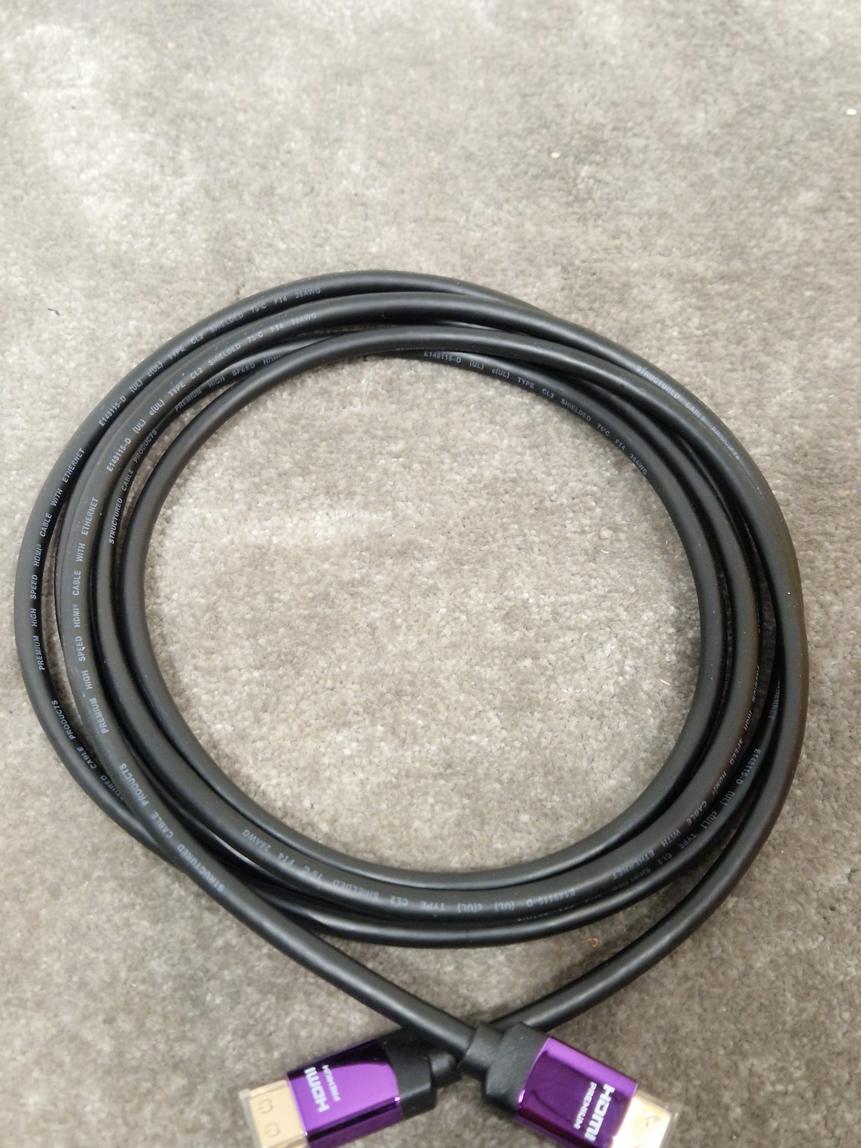 Ultra Violet HDMI Cable 10FT - High-Speed 4K Support - Excellent w/ Original packaging - Image 6