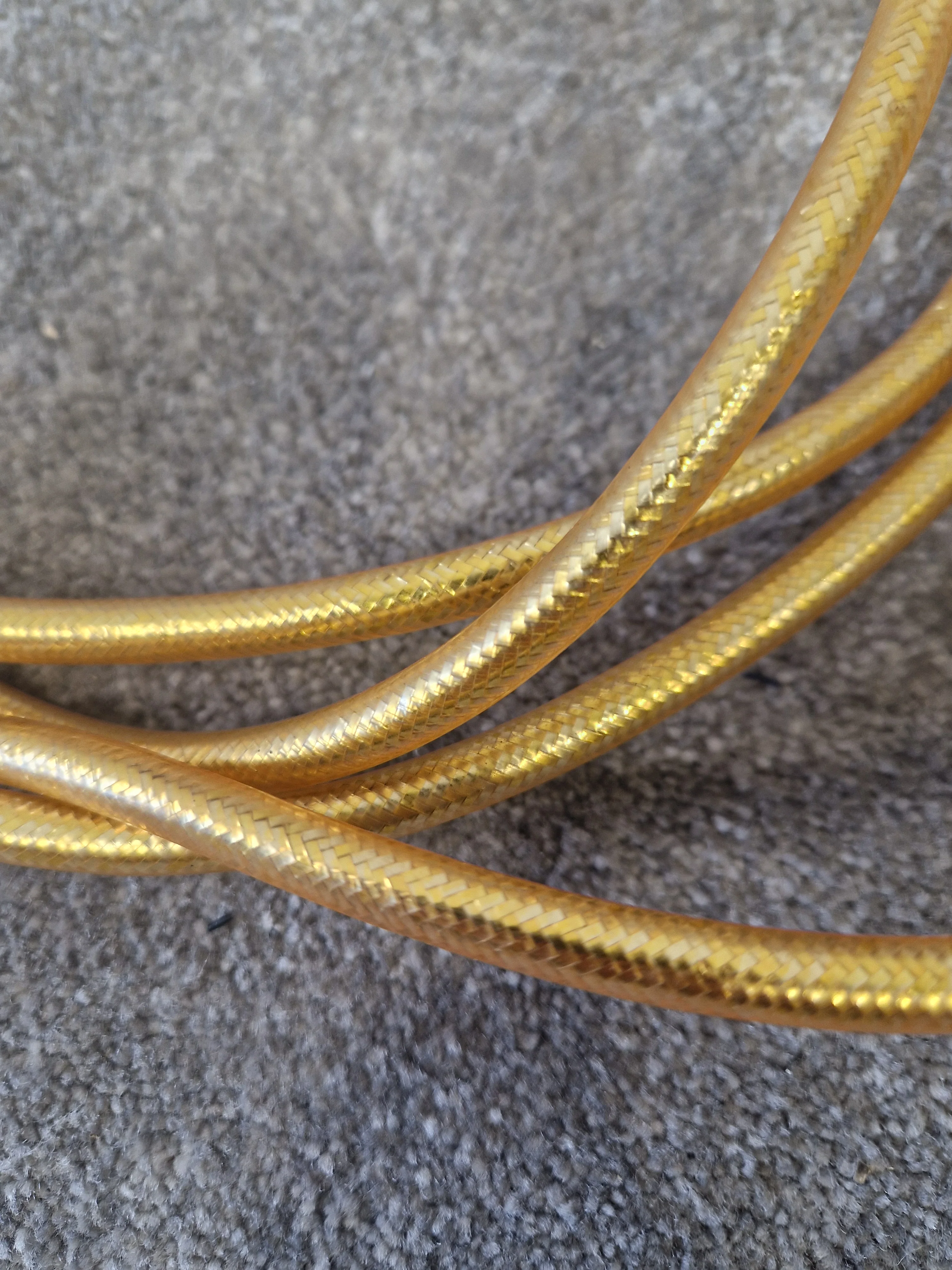 3m Gold Guitar Cable – Gold-Tipped ¼" Jack – Very Good - Image 3